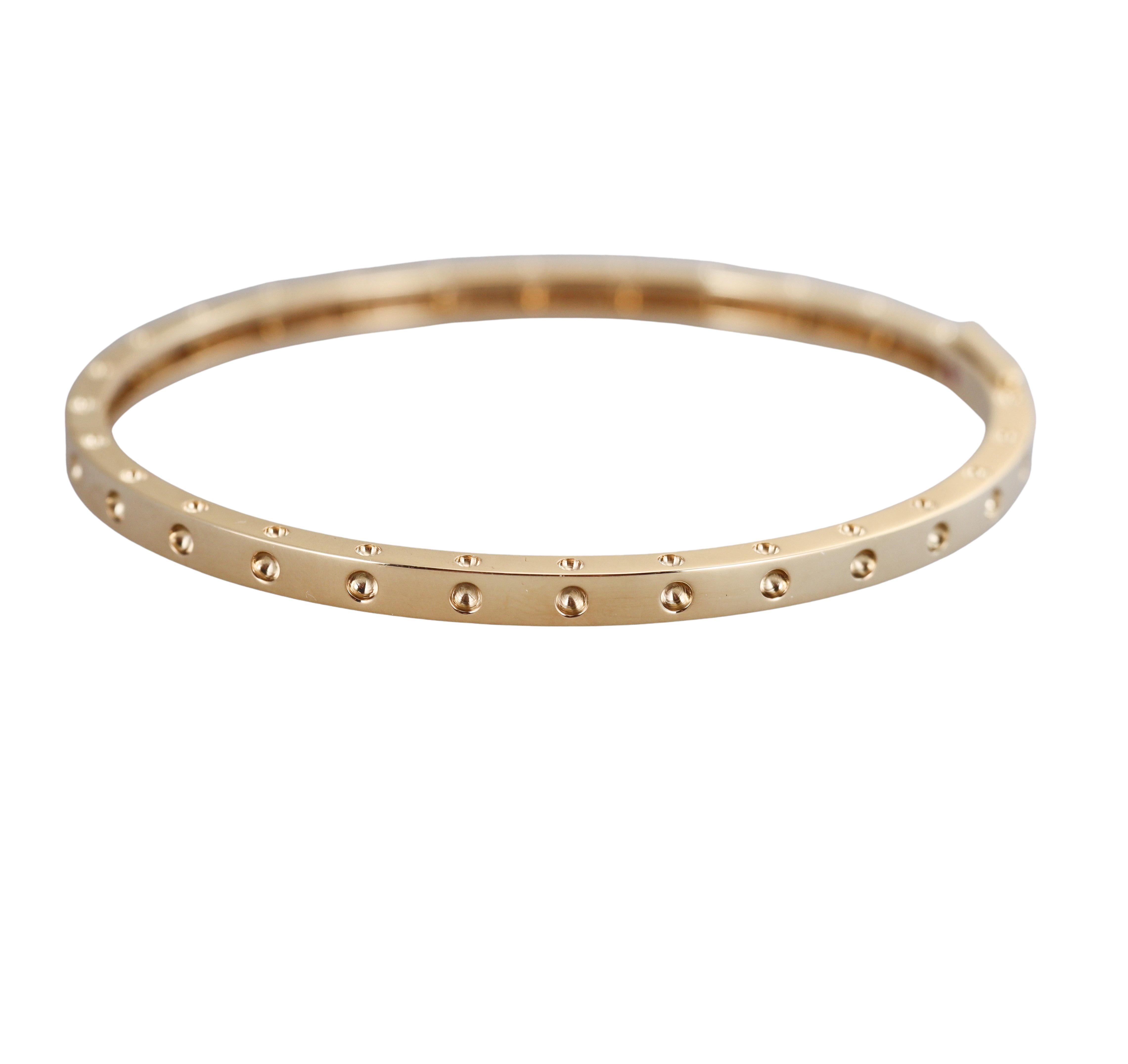 Roberto Coin Symphony Dotted Yellow Gold Bracelet