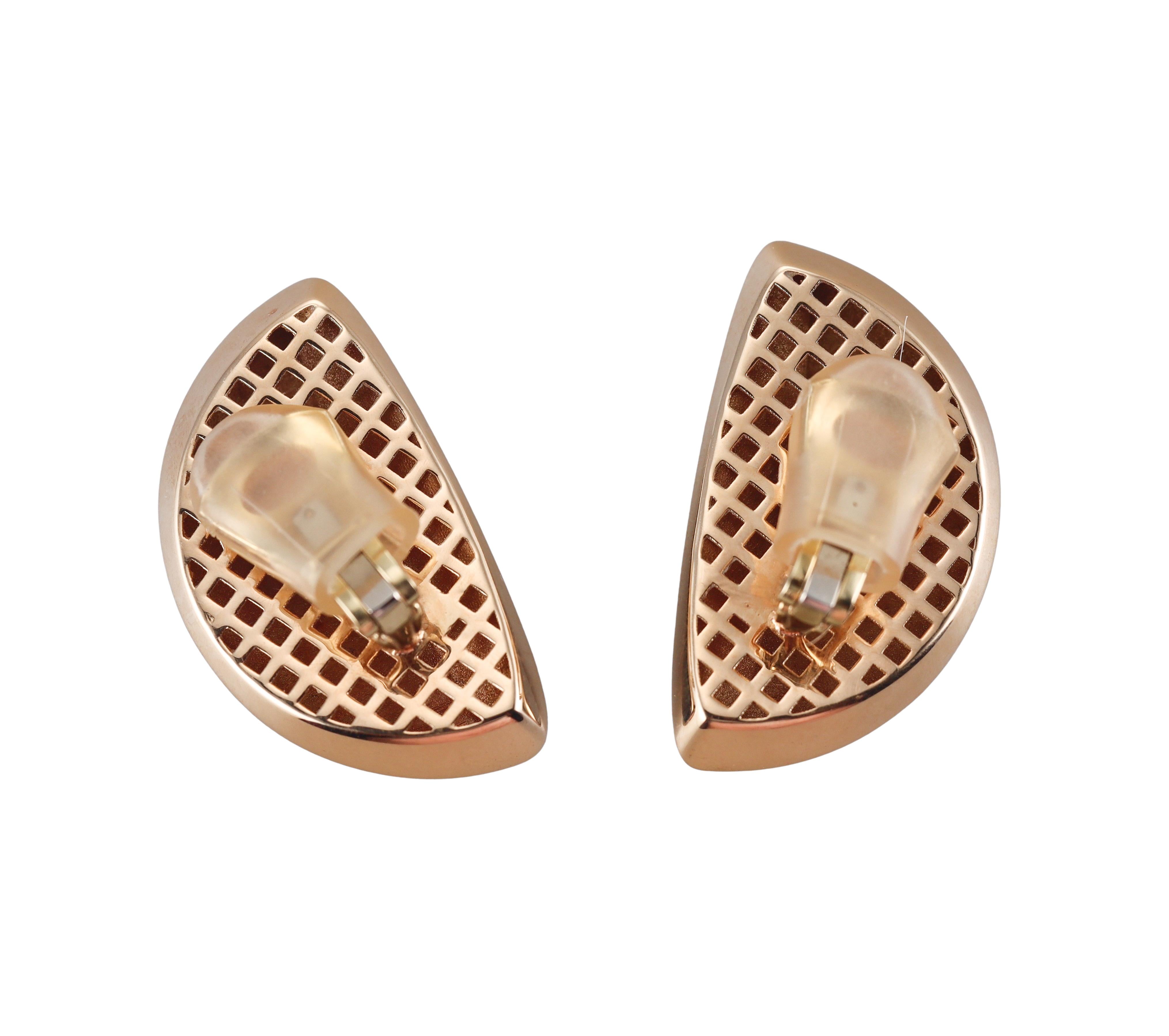 Italian Mother of Pearl Gold Earrings