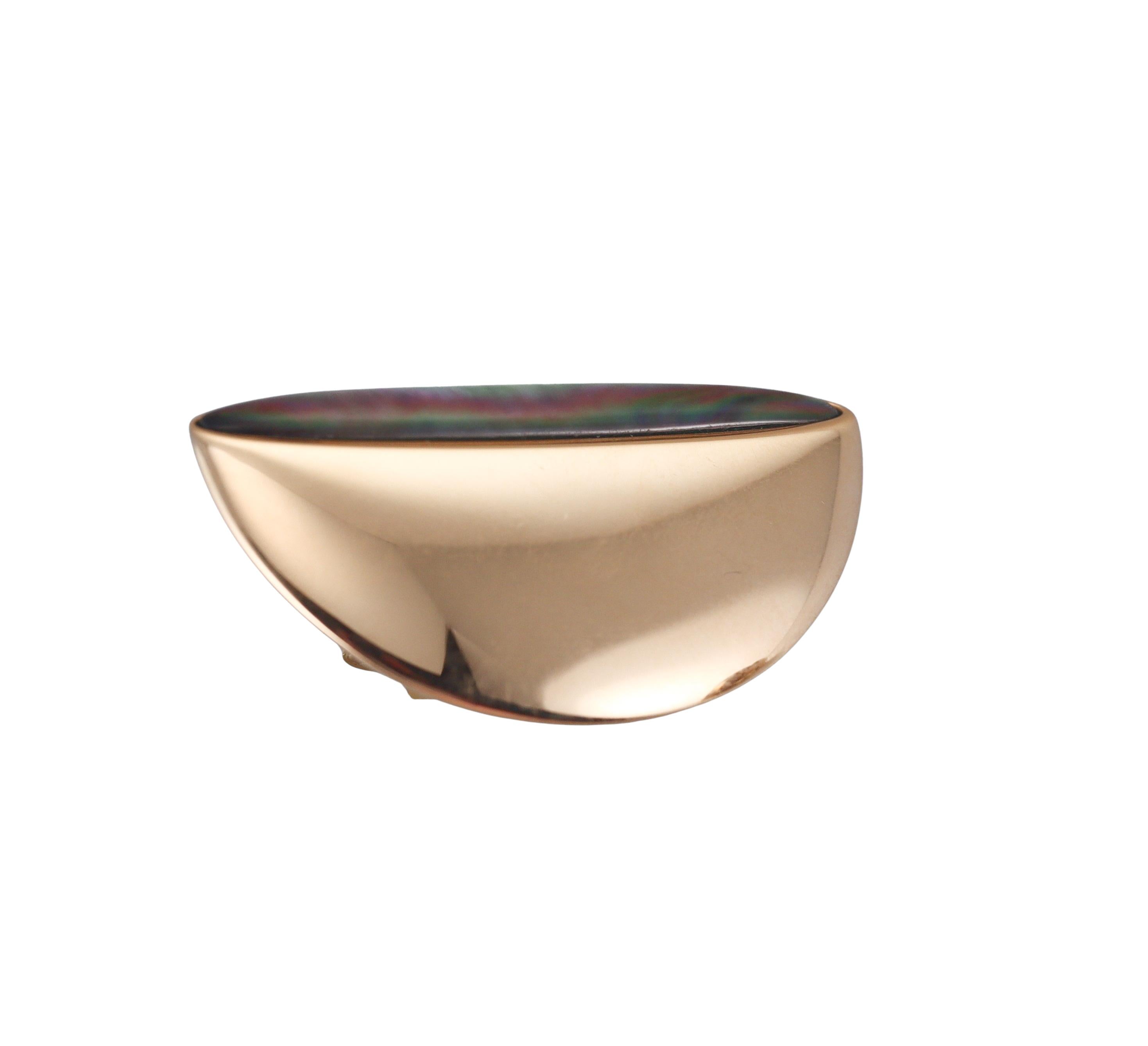 Italian Mother of Pearl Gold Earrings