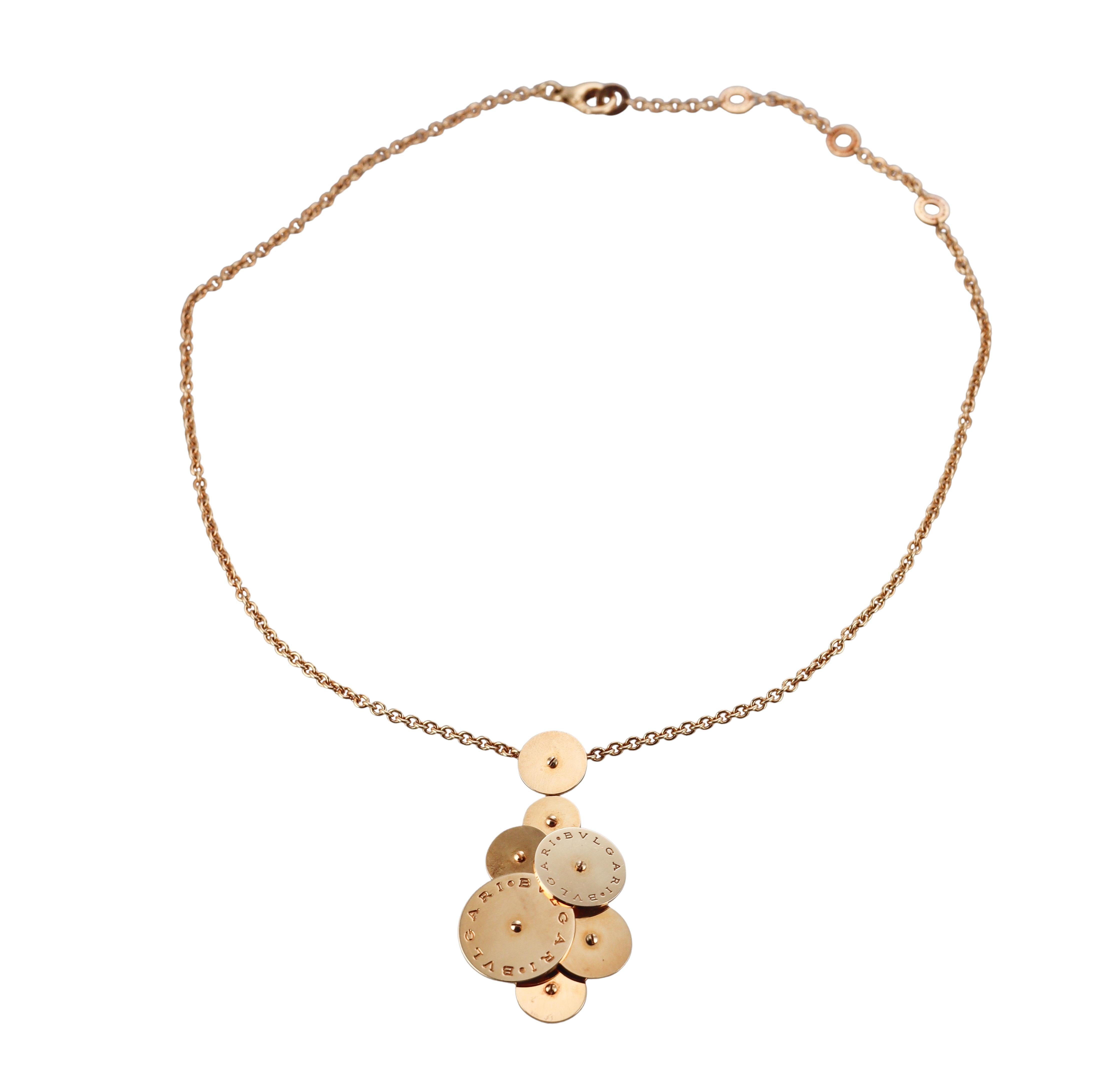 Bulgari Cicladi Yellow Gold Large Pendant Necklace