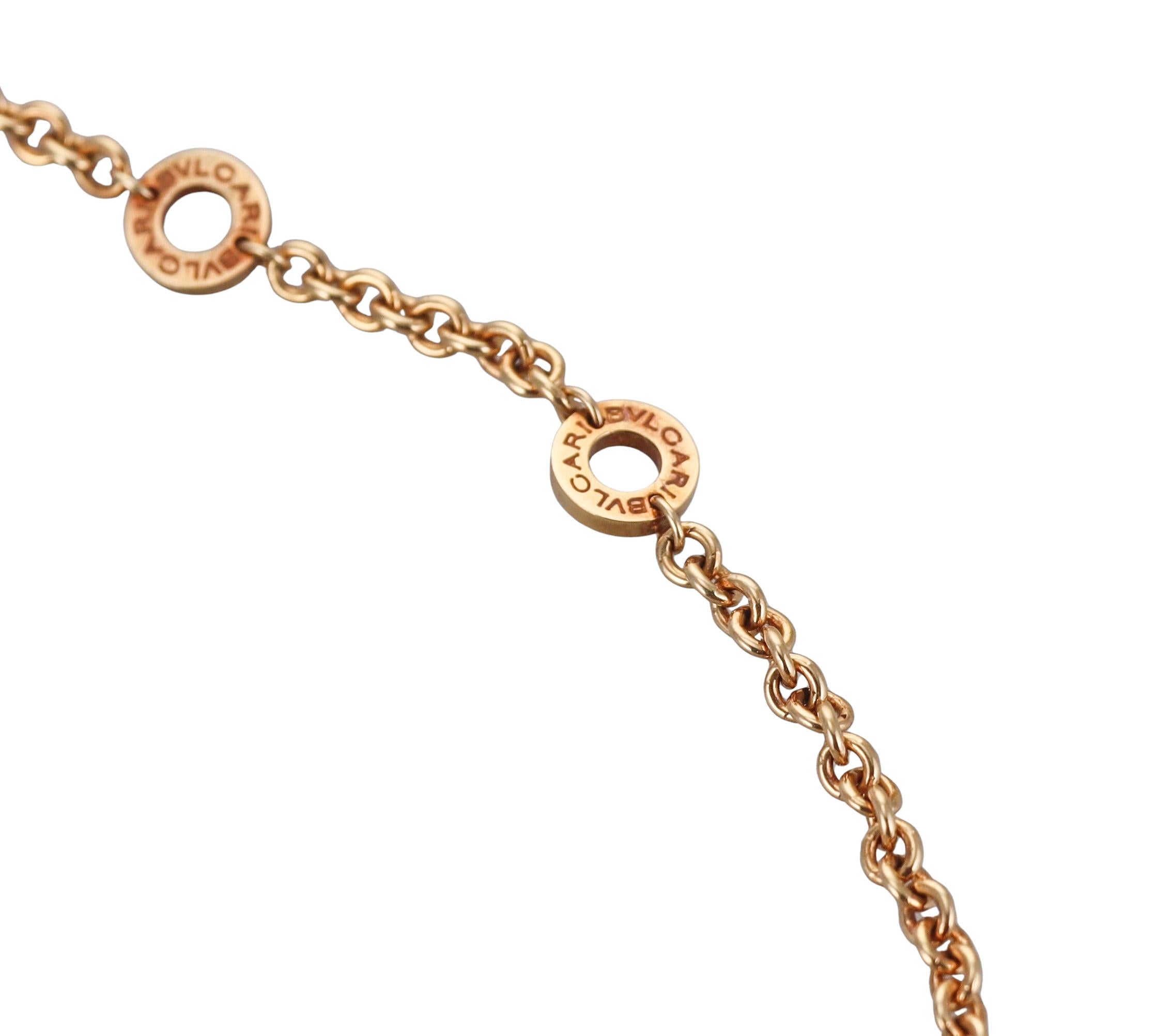 Bulgari Cicladi Yellow Gold Large Pendant Necklace