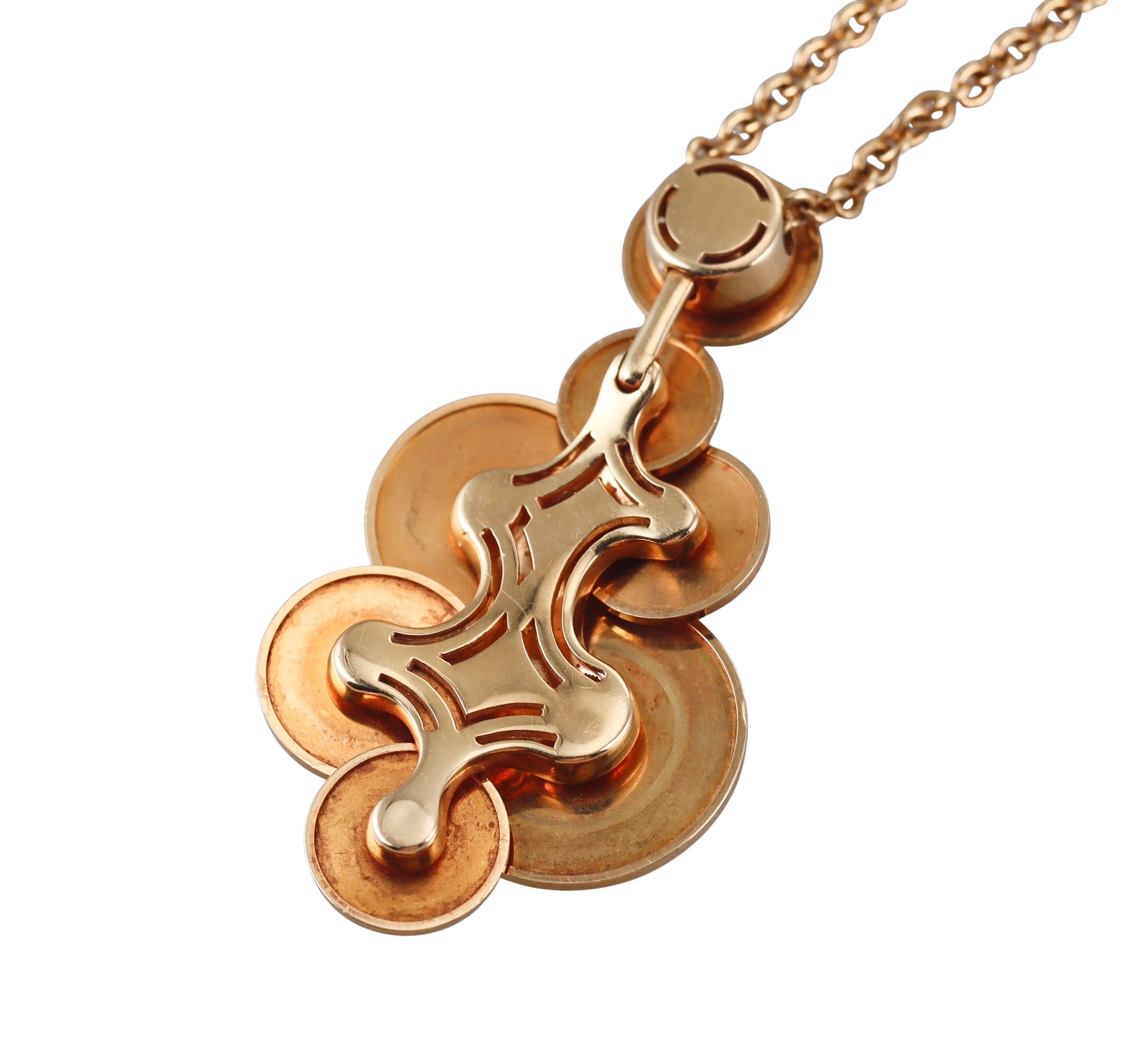 Bulgari Cicladi Yellow Gold Large Pendant Necklace