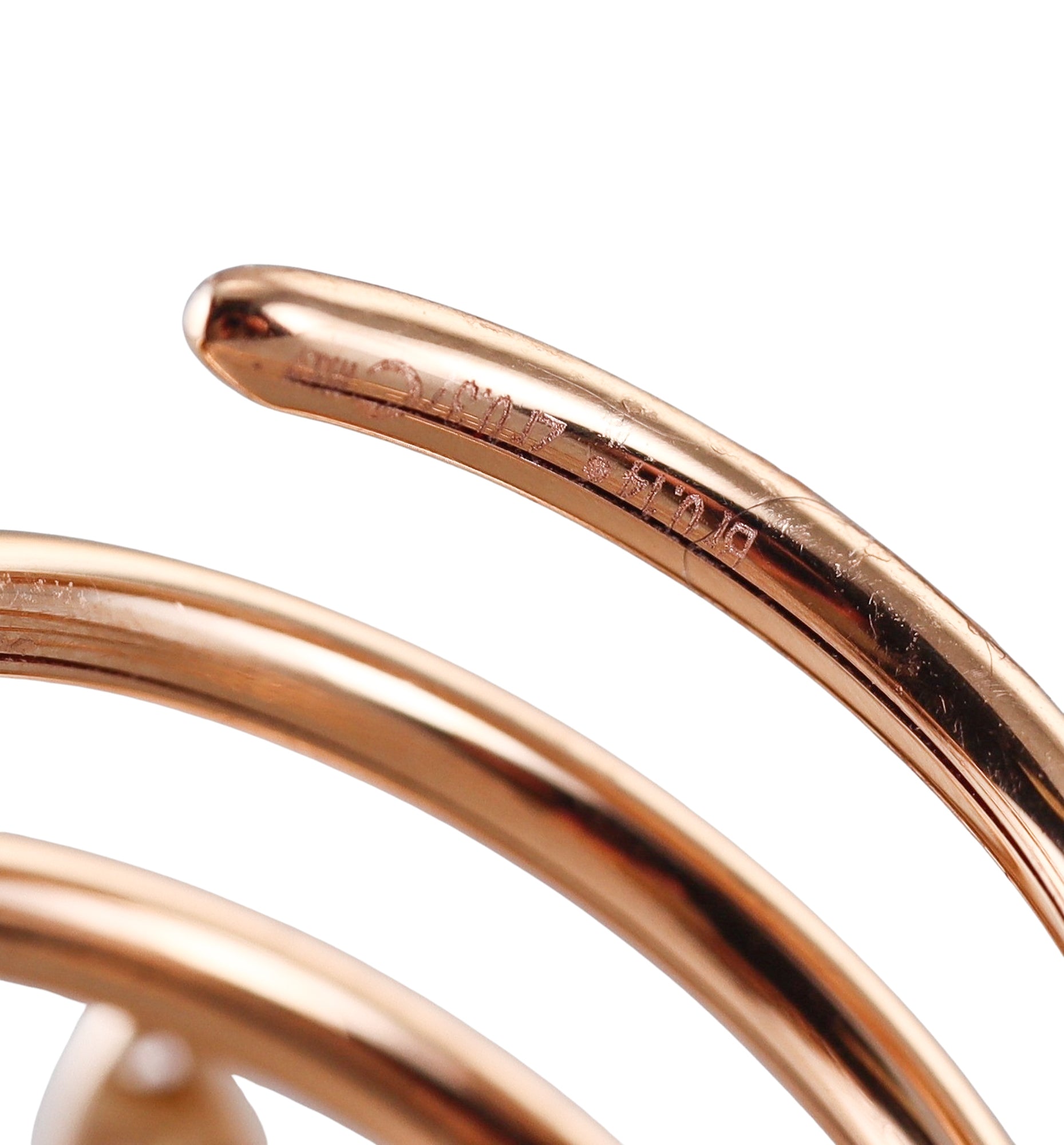 Crivelli Rose Gold Diamond Pink Sapphire Butterfly Coil Wrap Ring