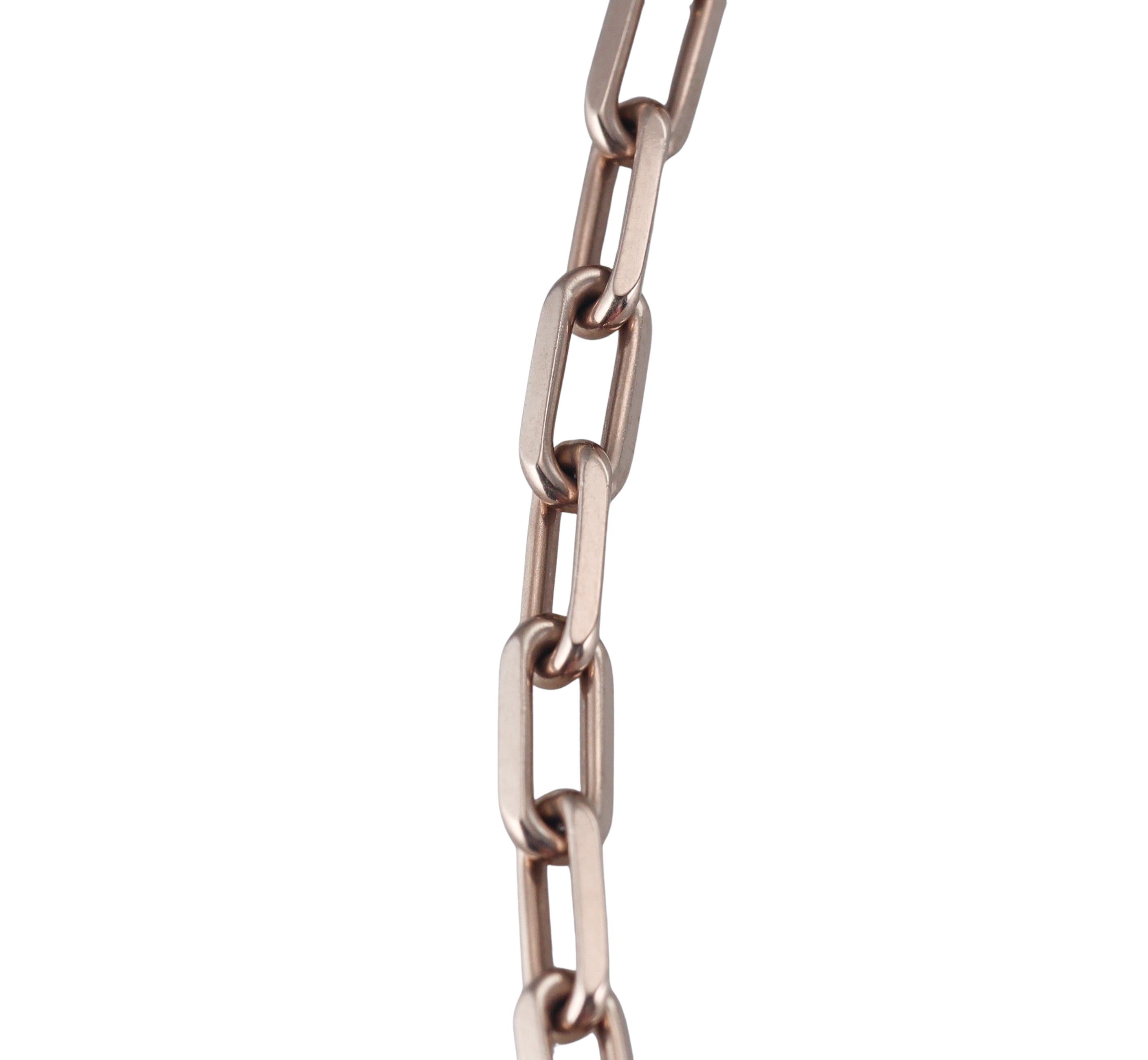 Santos de Cartier White Gold Large Link Chain Necklace
