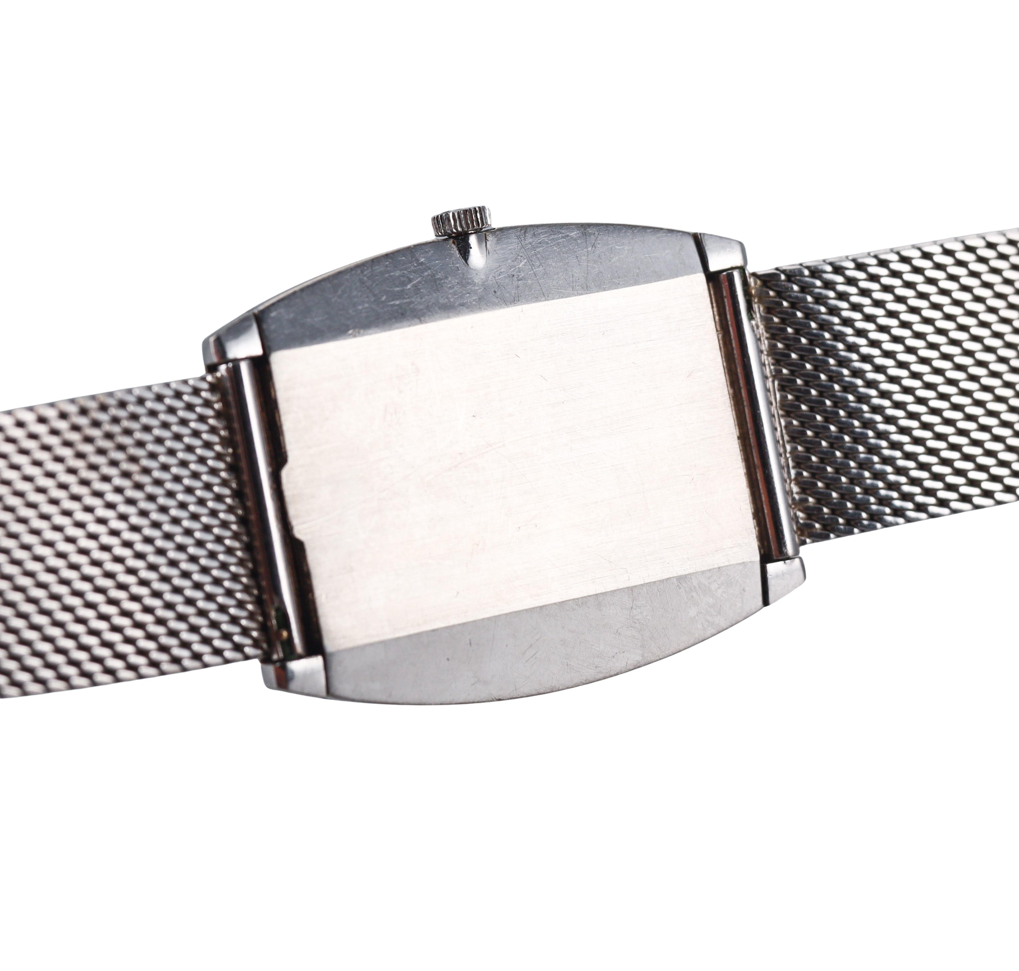 1970s Omega De Ville White Gold Watch