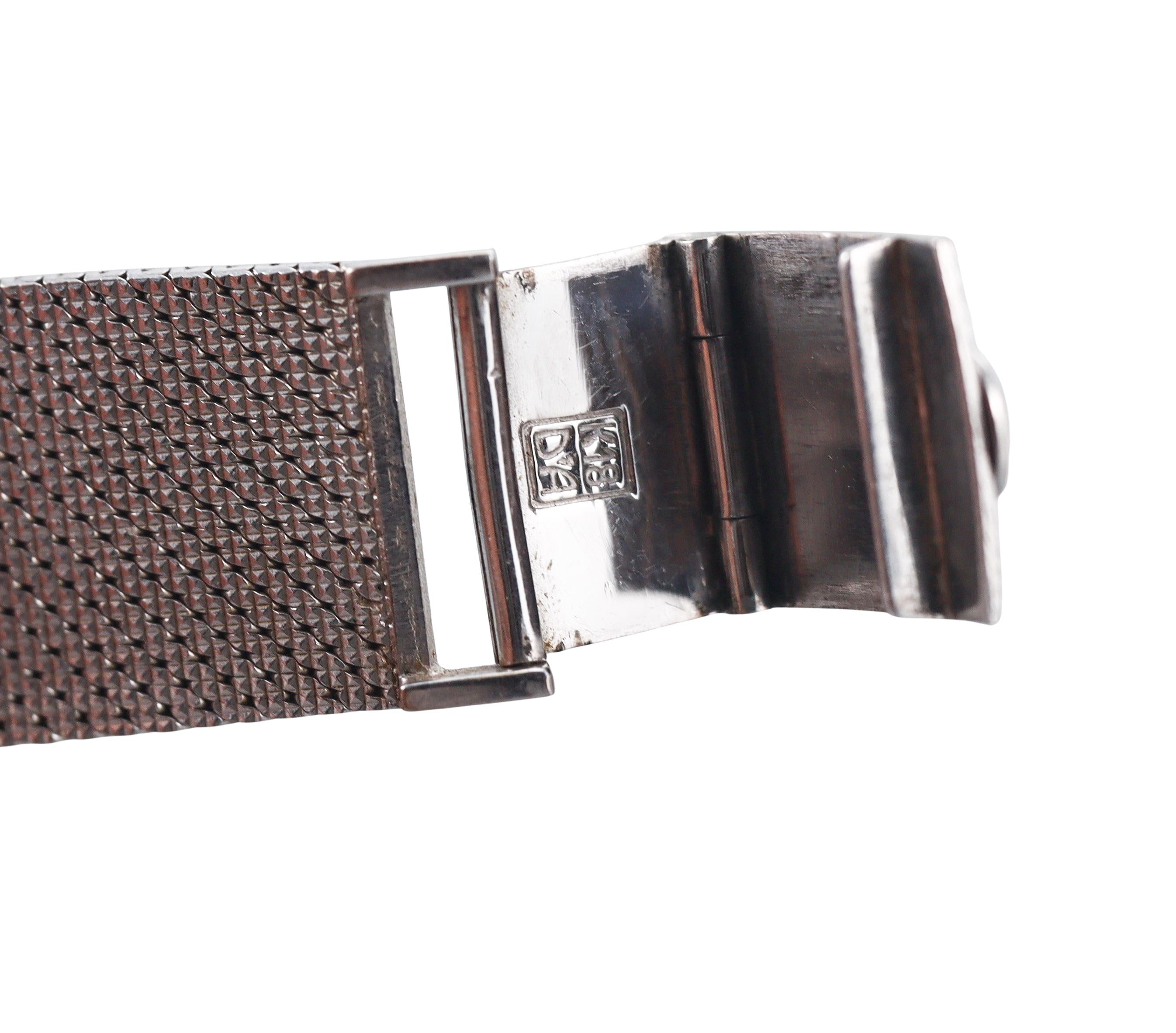 1970s Omega De Ville White Gold Watch