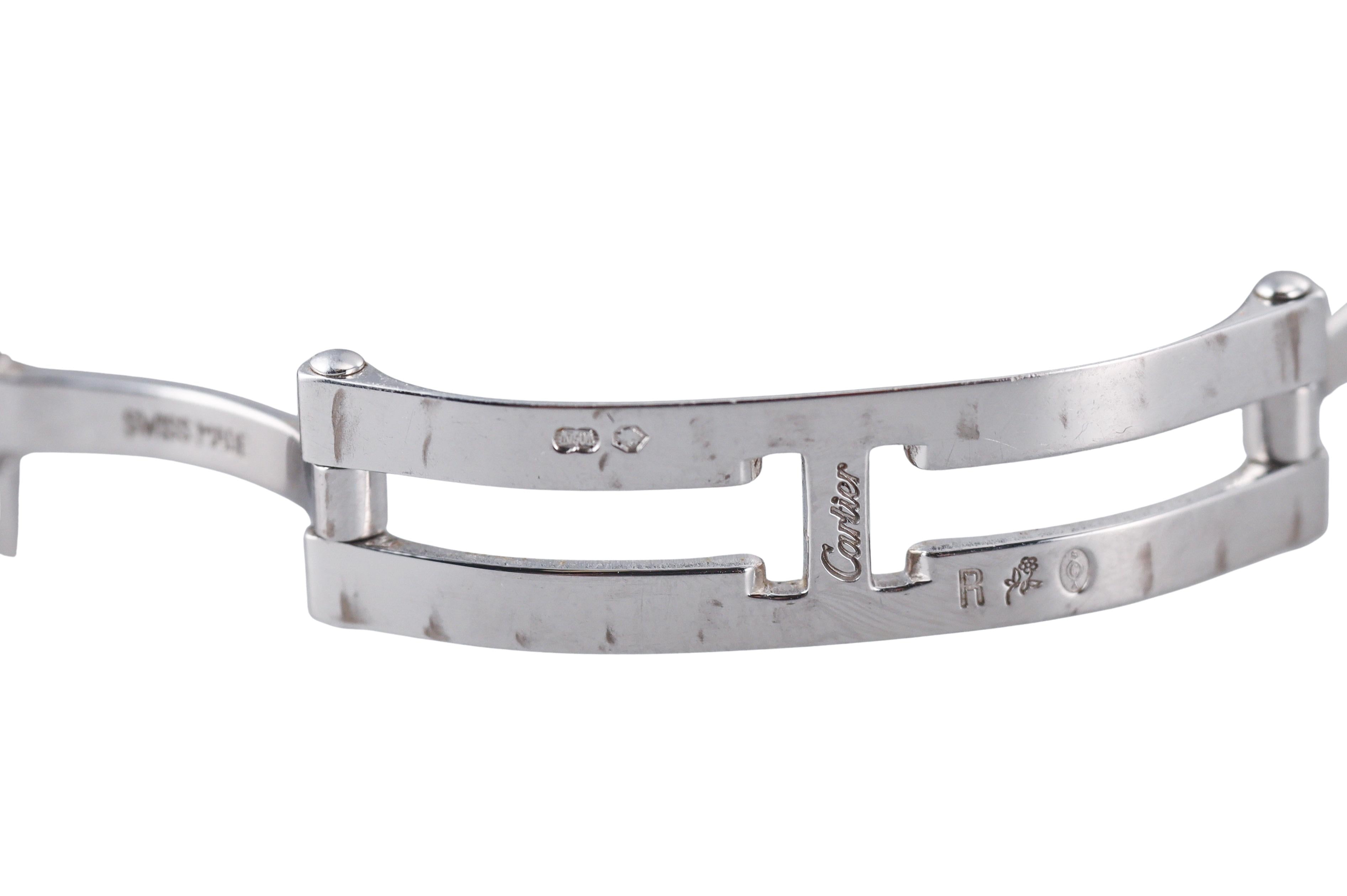 Cartier Tank Americaine White Gold Diamond Watch 2489