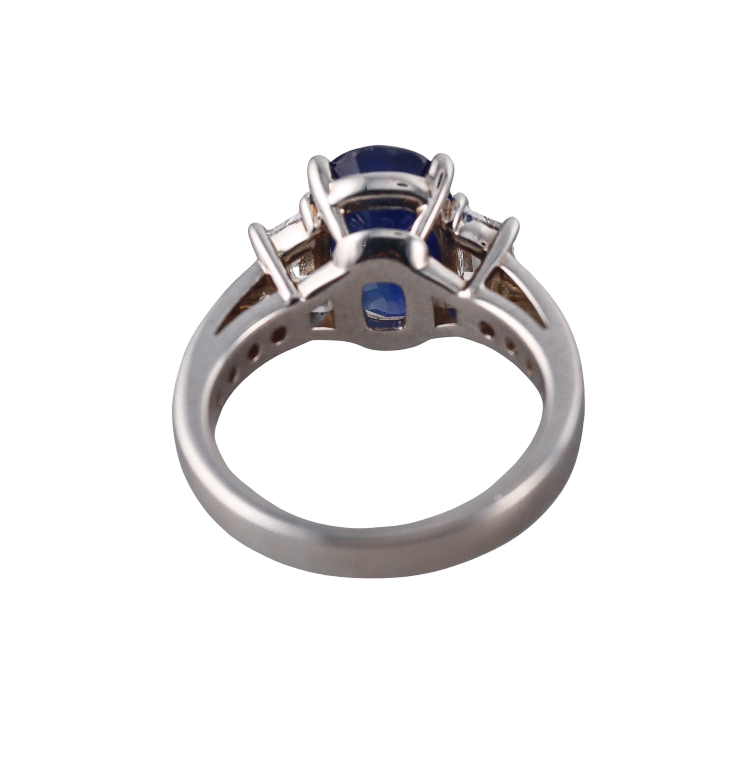 4.84ct Sapphire Diamond Gold Ring