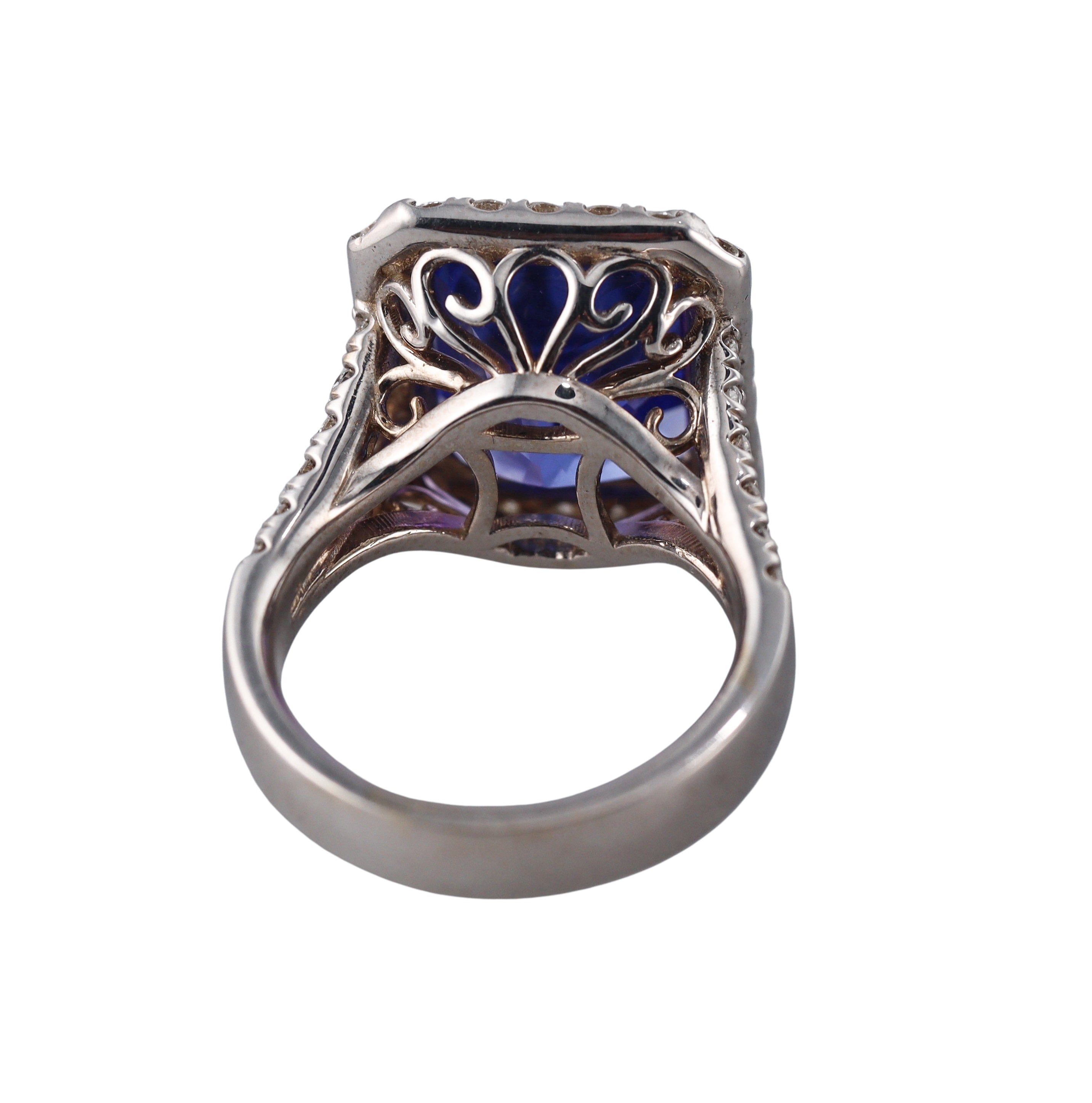 9.49ct Tanzanite Diamond Gold Ring