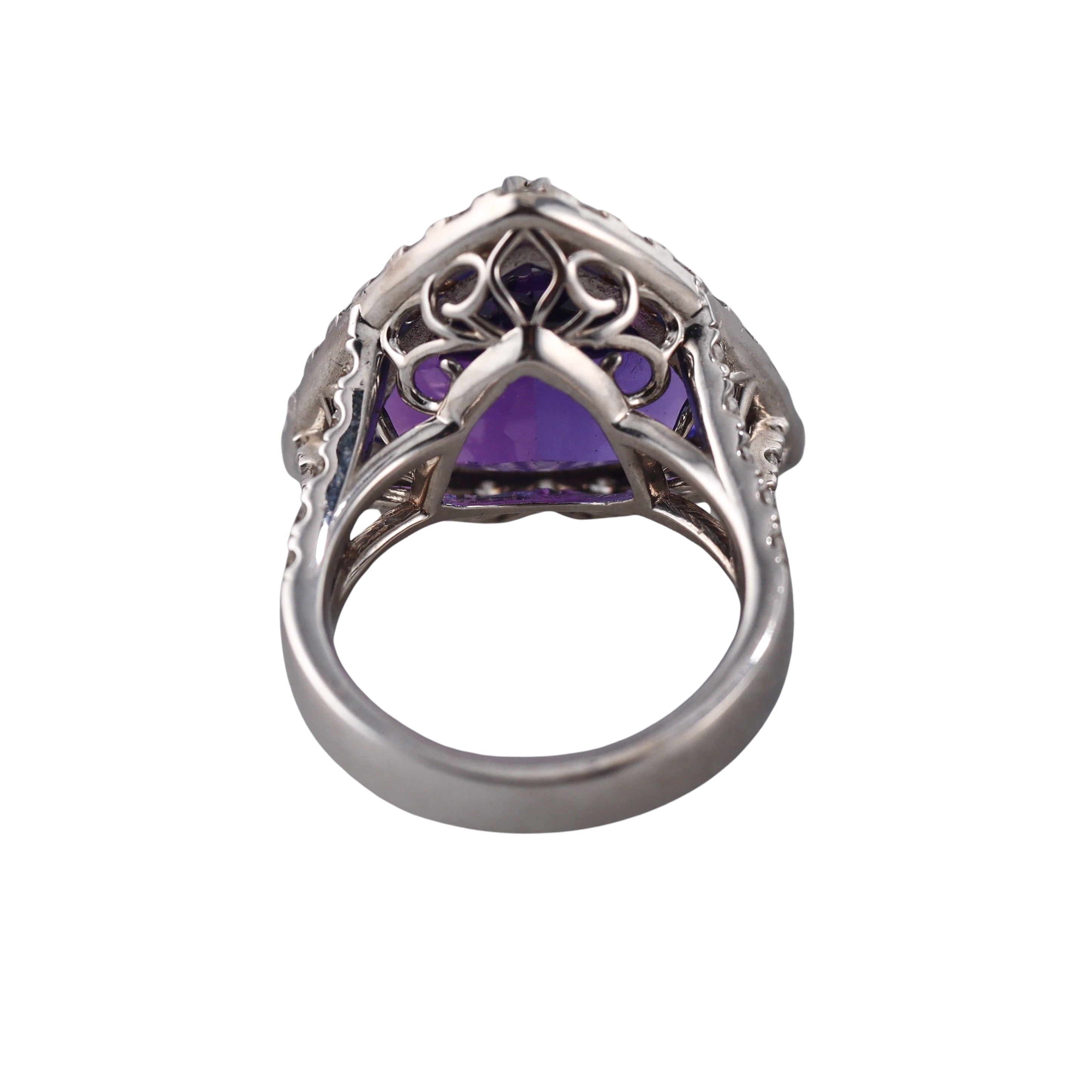 13.53ct Tanzanite Diamond Gold Ring