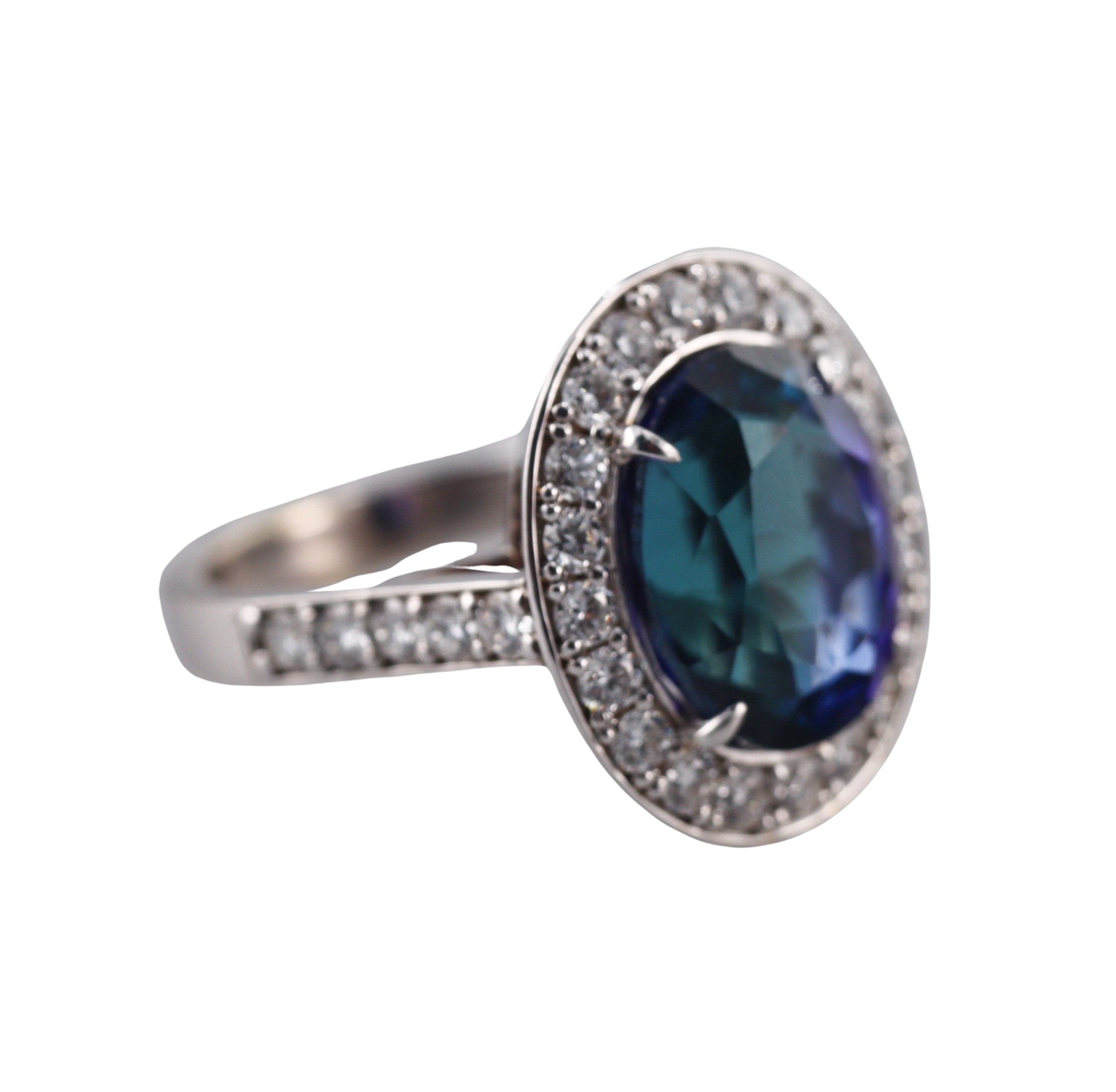 8.24ct Tanzanite Diamond Gold Ring