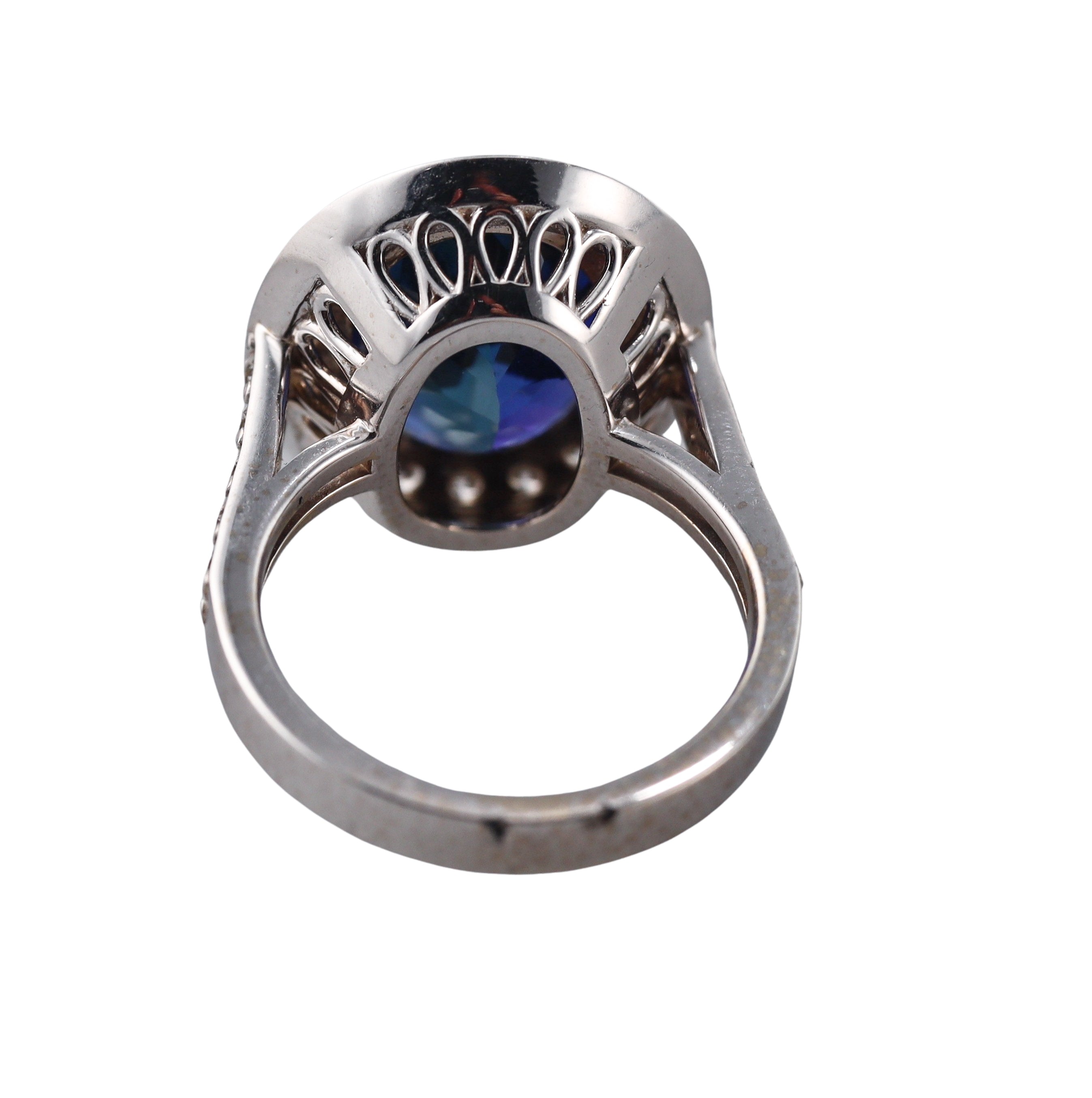 8.24ct Tanzanite Diamond Gold Ring