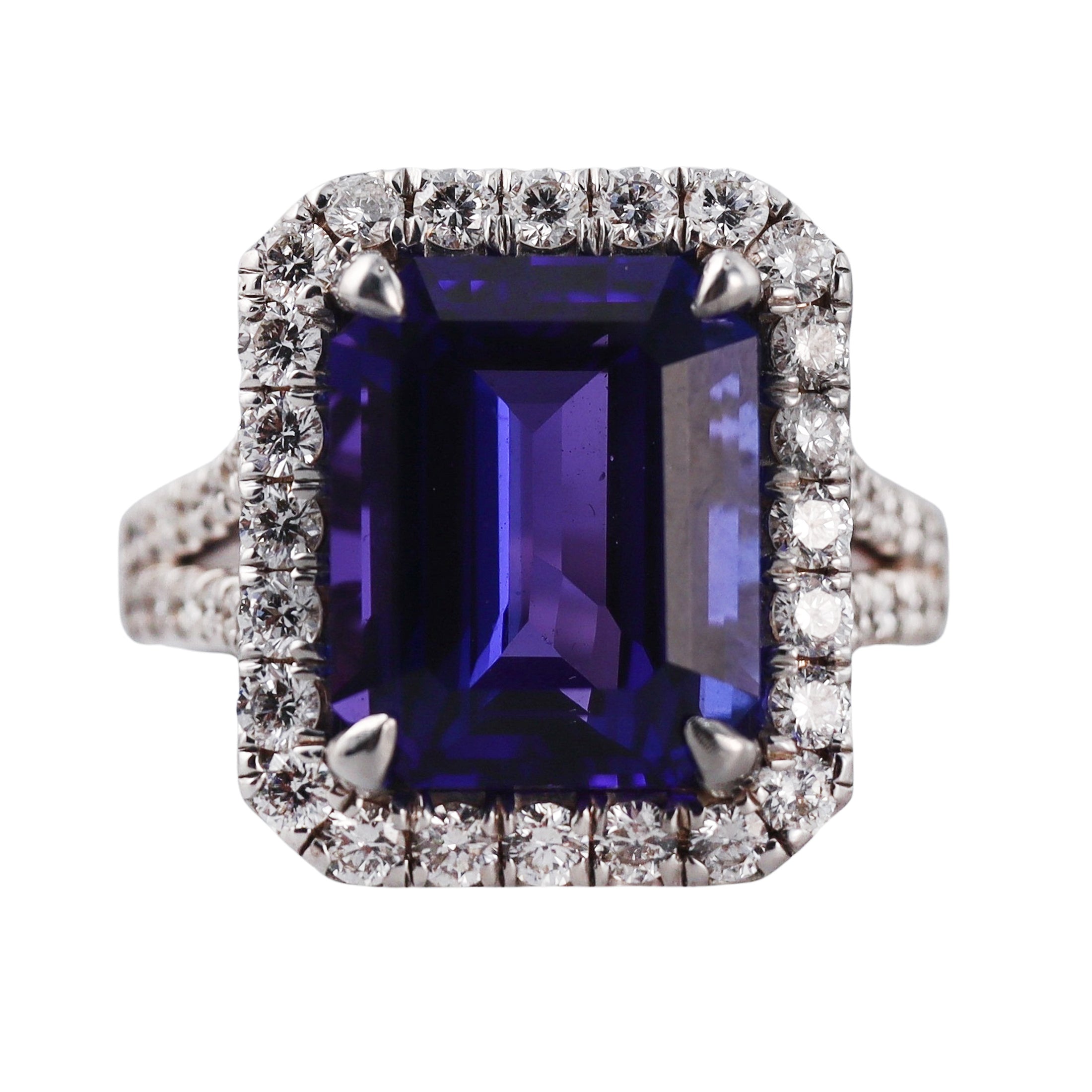 8.24ct Tanzanite Diamond Gold Ring