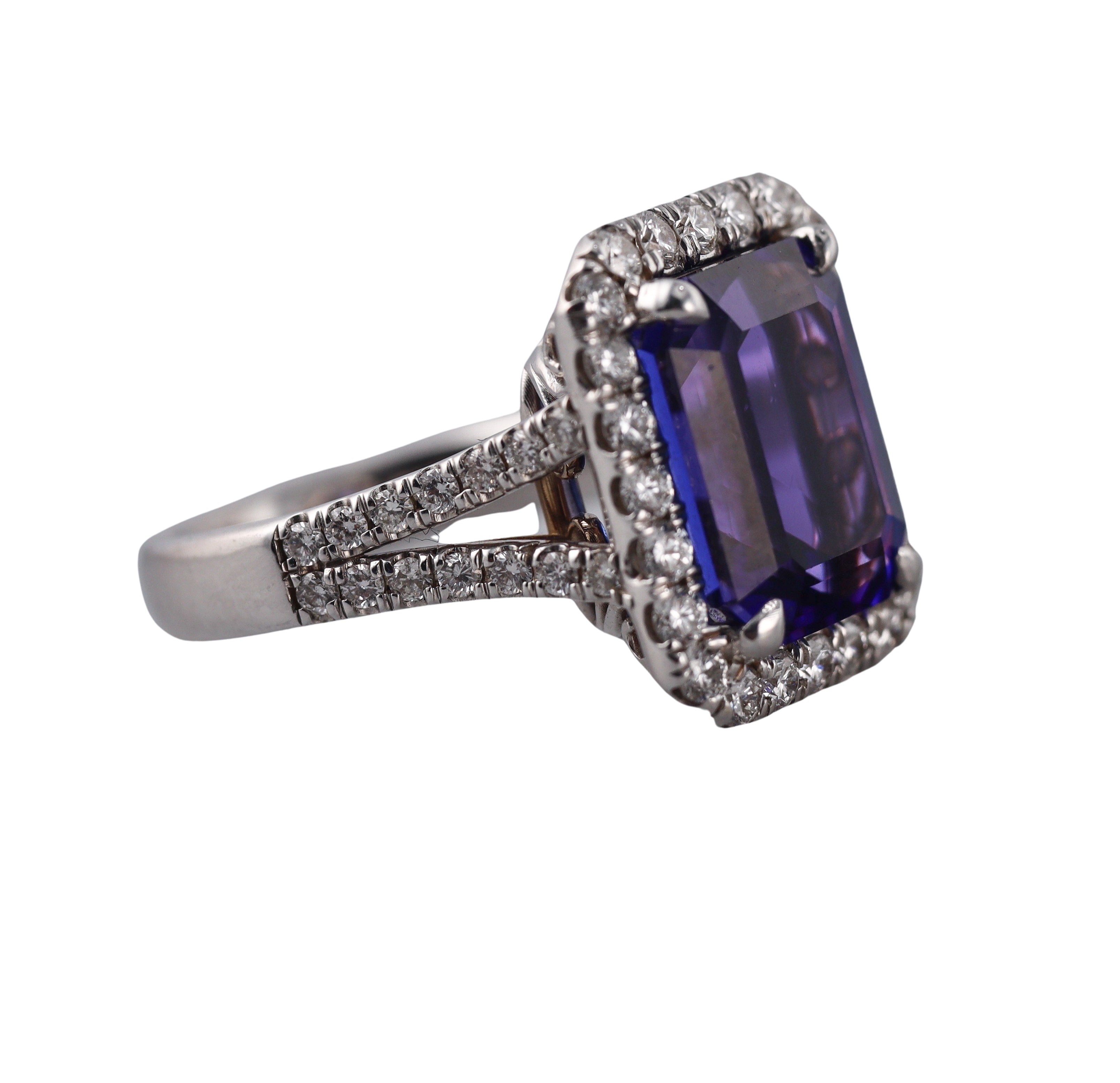 8.24ct Tanzanite Diamond Gold Ring