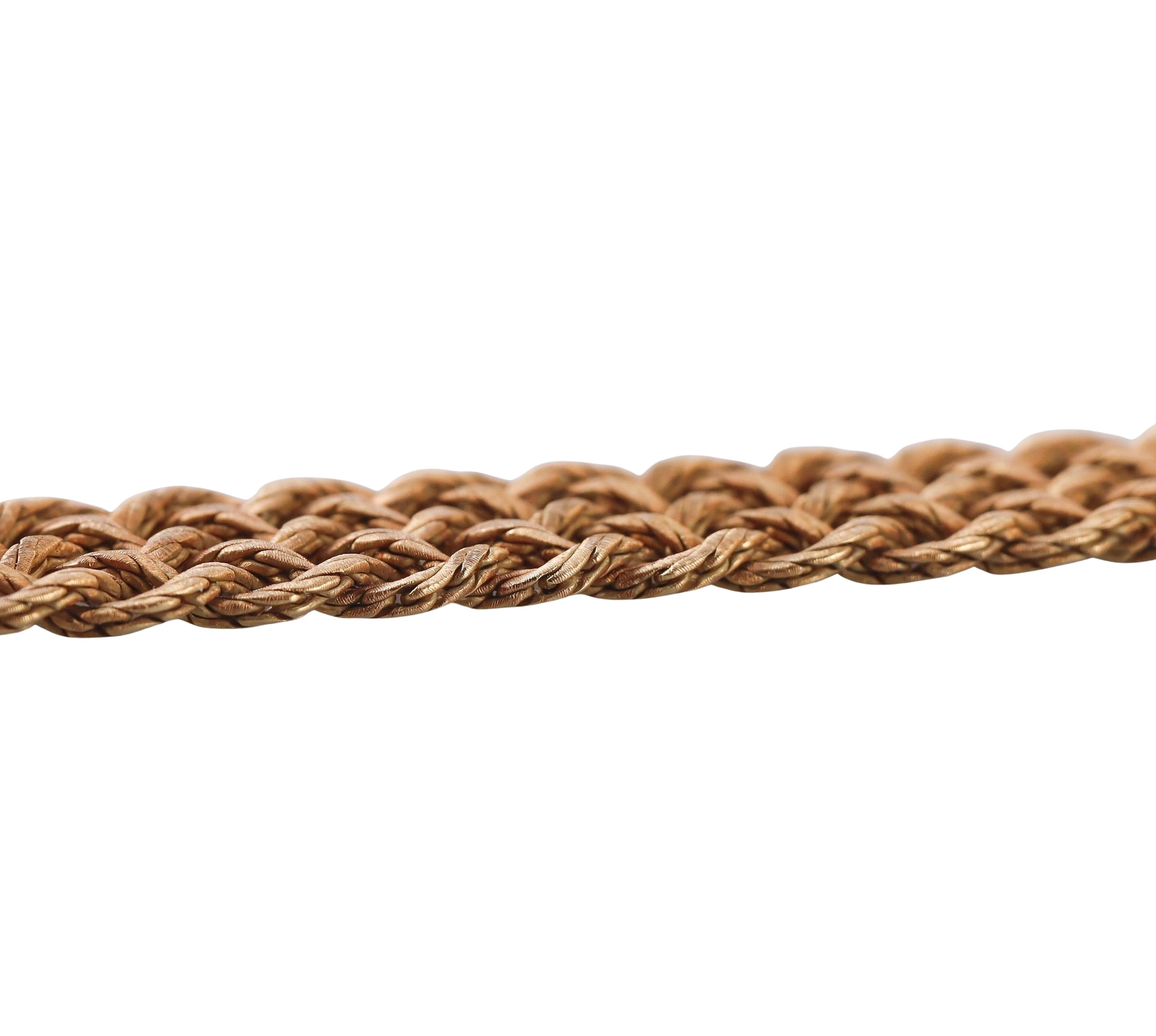 Buccellati Crepe De Chine Gold Bracelet