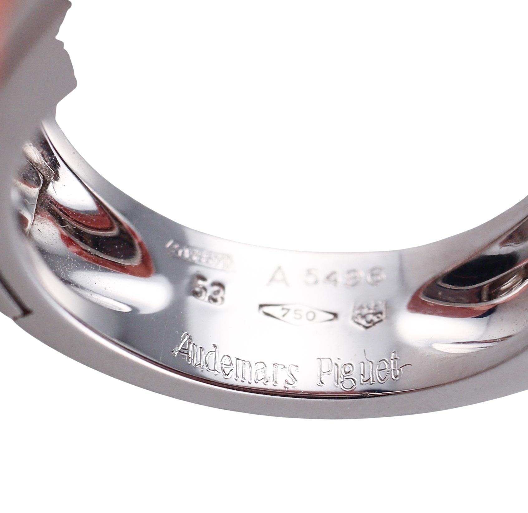 Audemars Piguet Promesse Blue Topaz Diamond Gold Ring