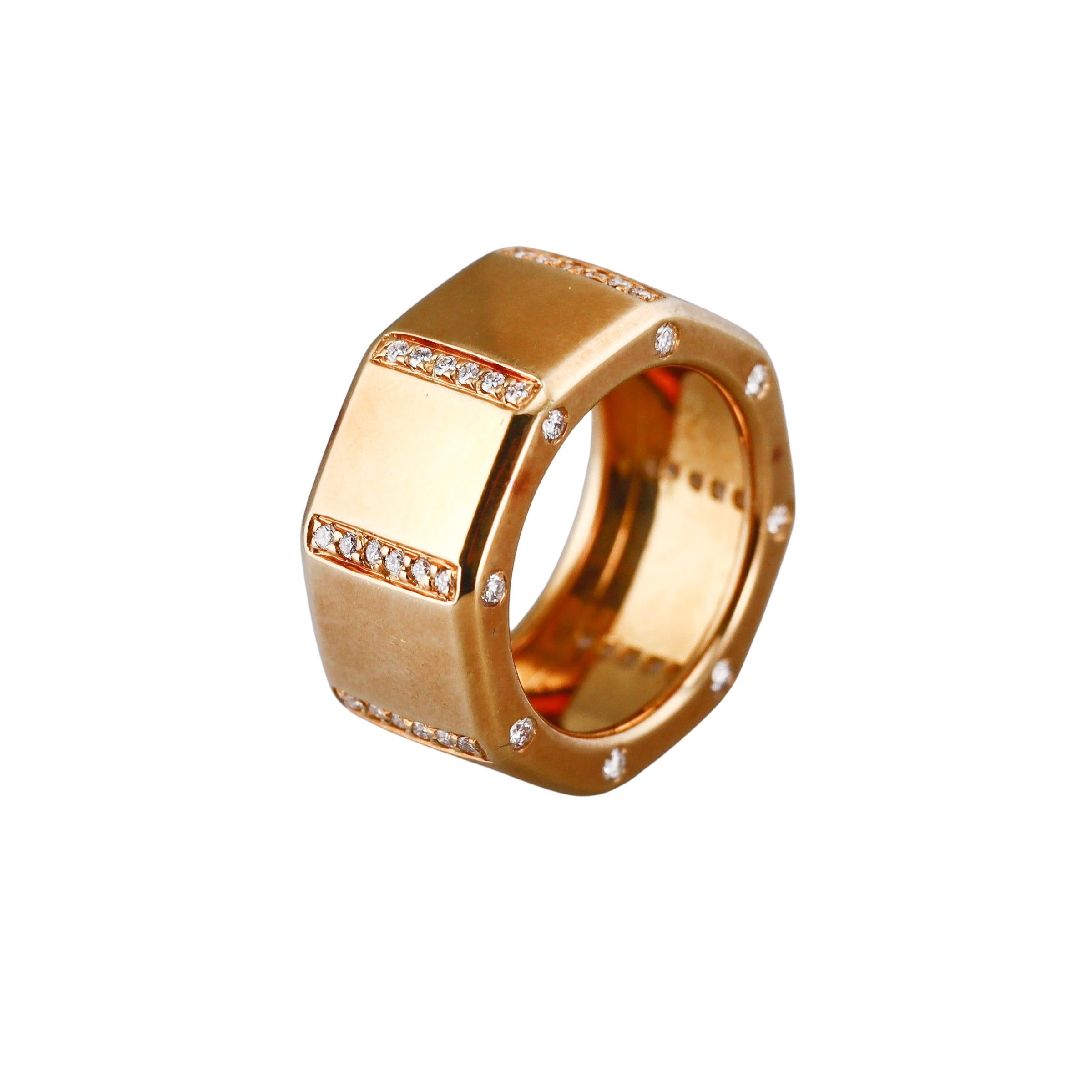 Audemars Piguet Diamond Gold Royal Oak Ring