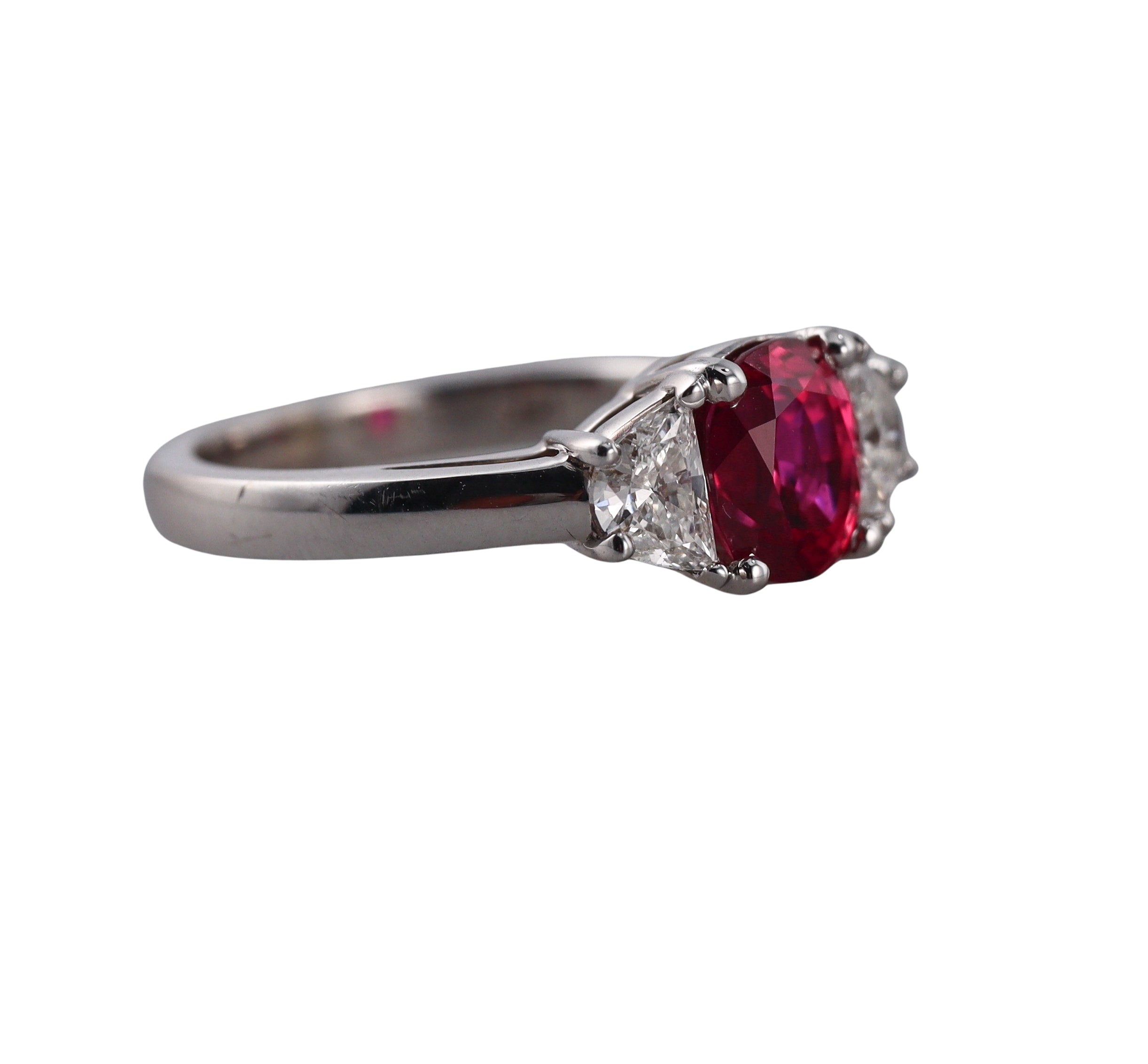 2.07ct Ruby Diamond Gold Ring