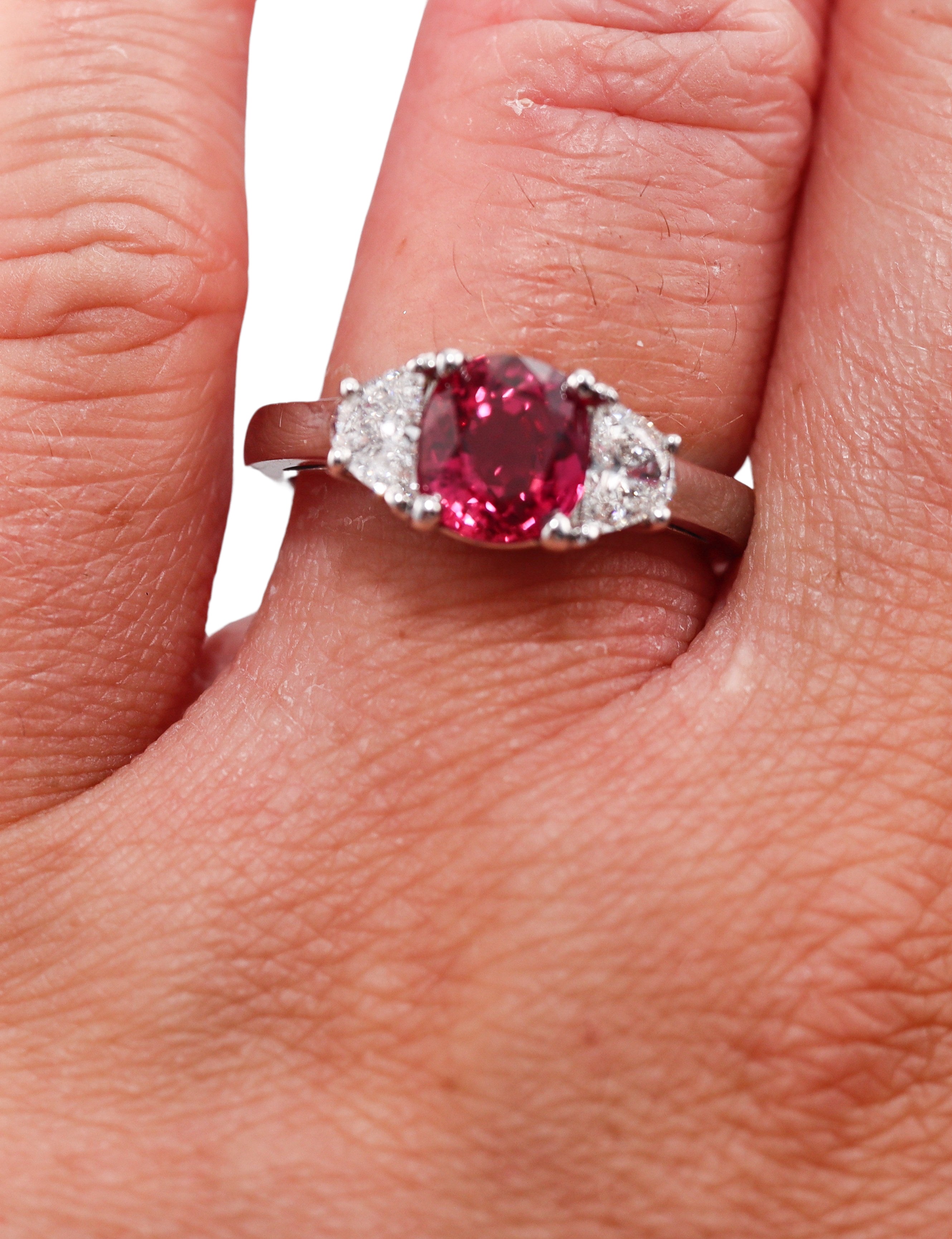 2.07ct Ruby Diamond Gold Ring