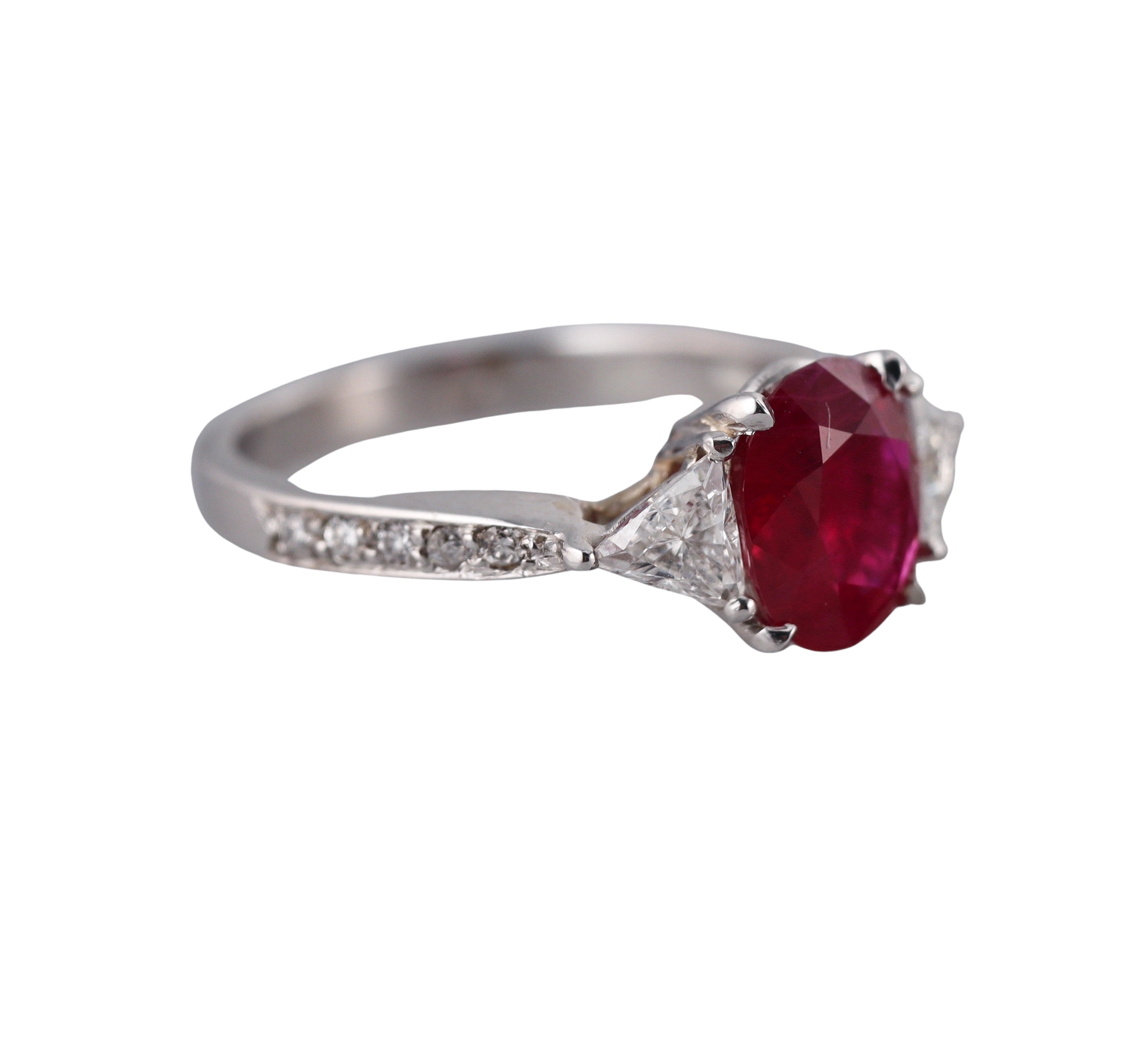 2.33ct Ruby Diamond Gold Ring