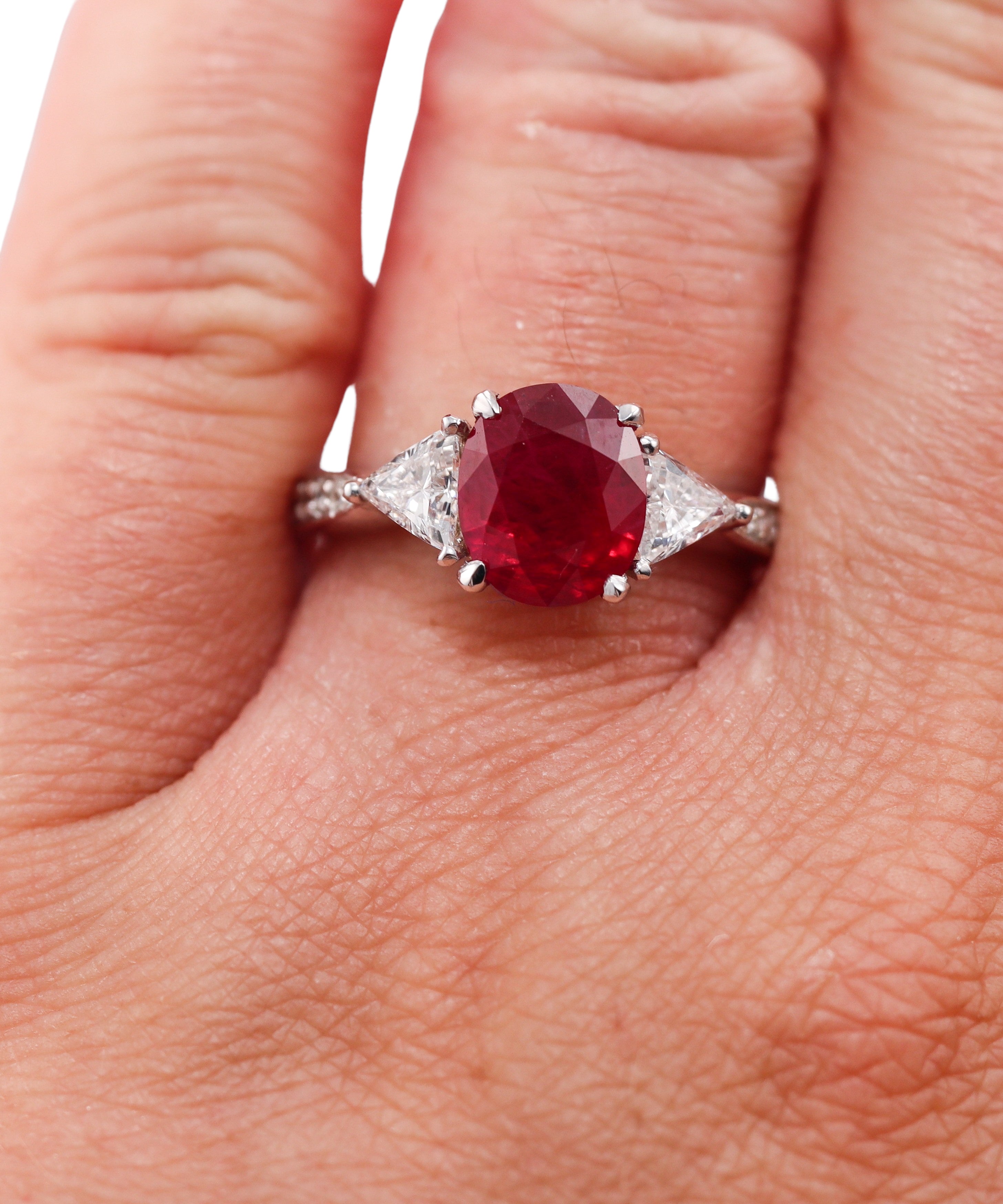 2.33ct Ruby Diamond Gold Ring