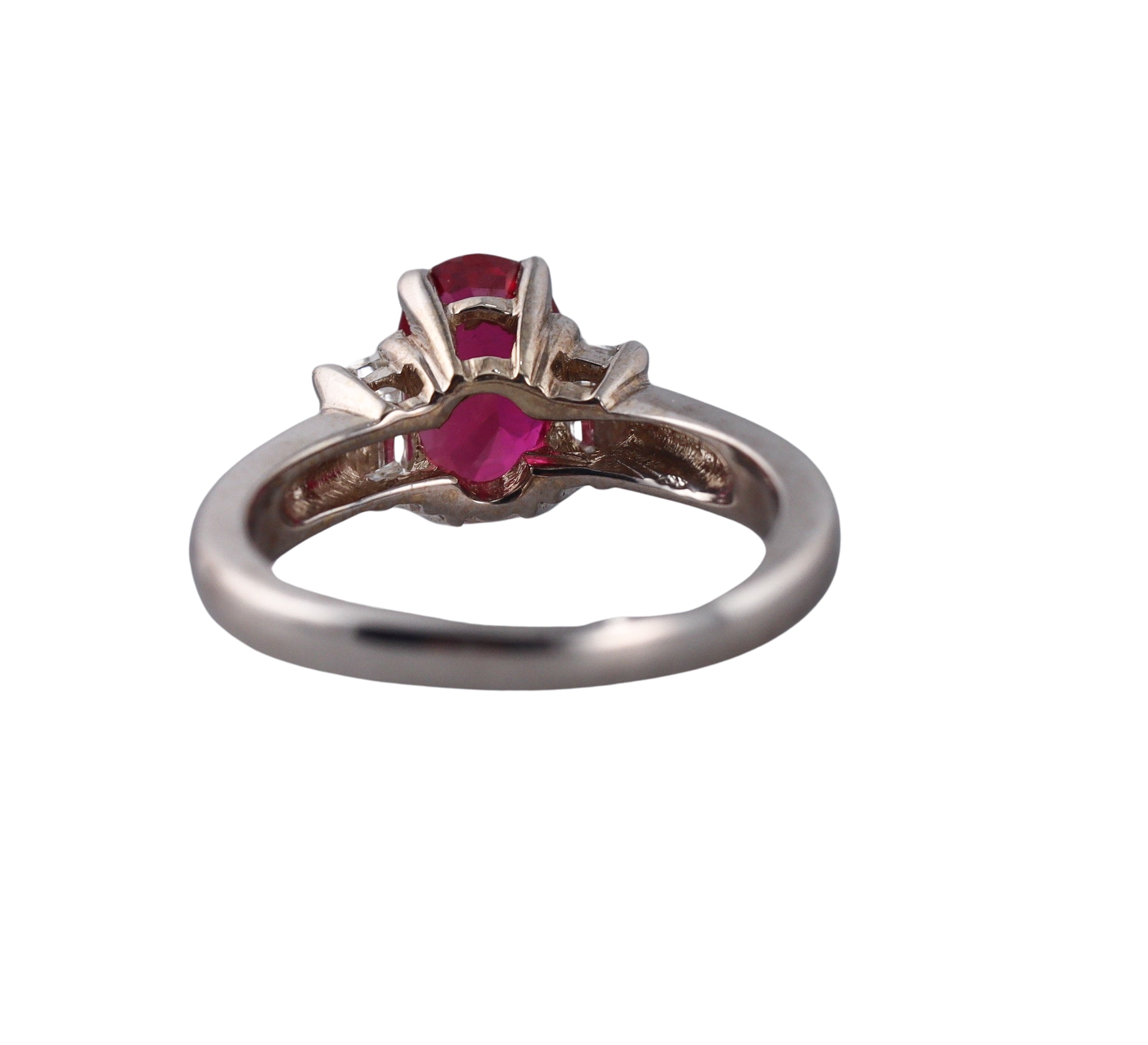2.14ct Ruby Diamond Gold Ring