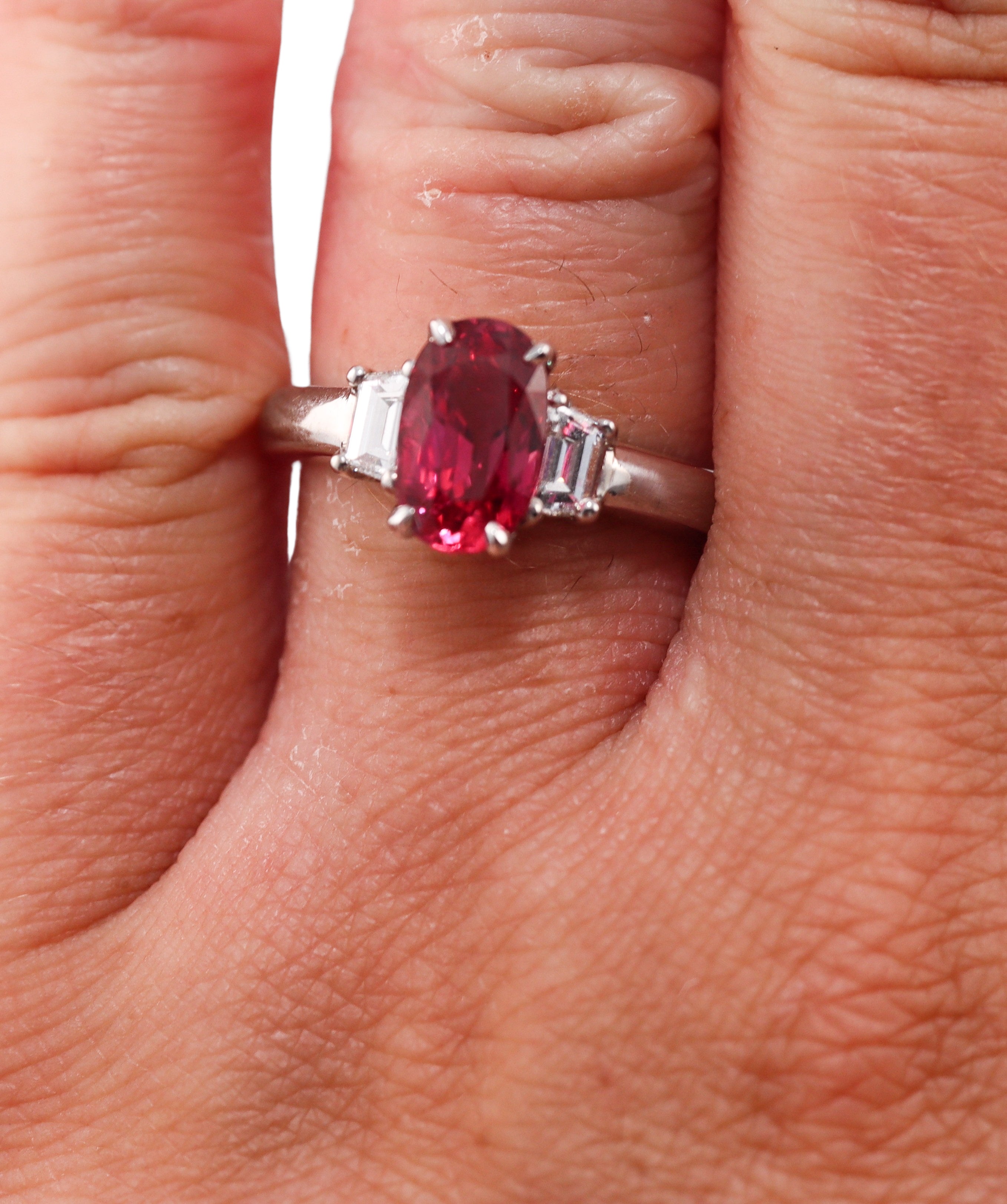 2.14ct Ruby Diamond Gold Ring