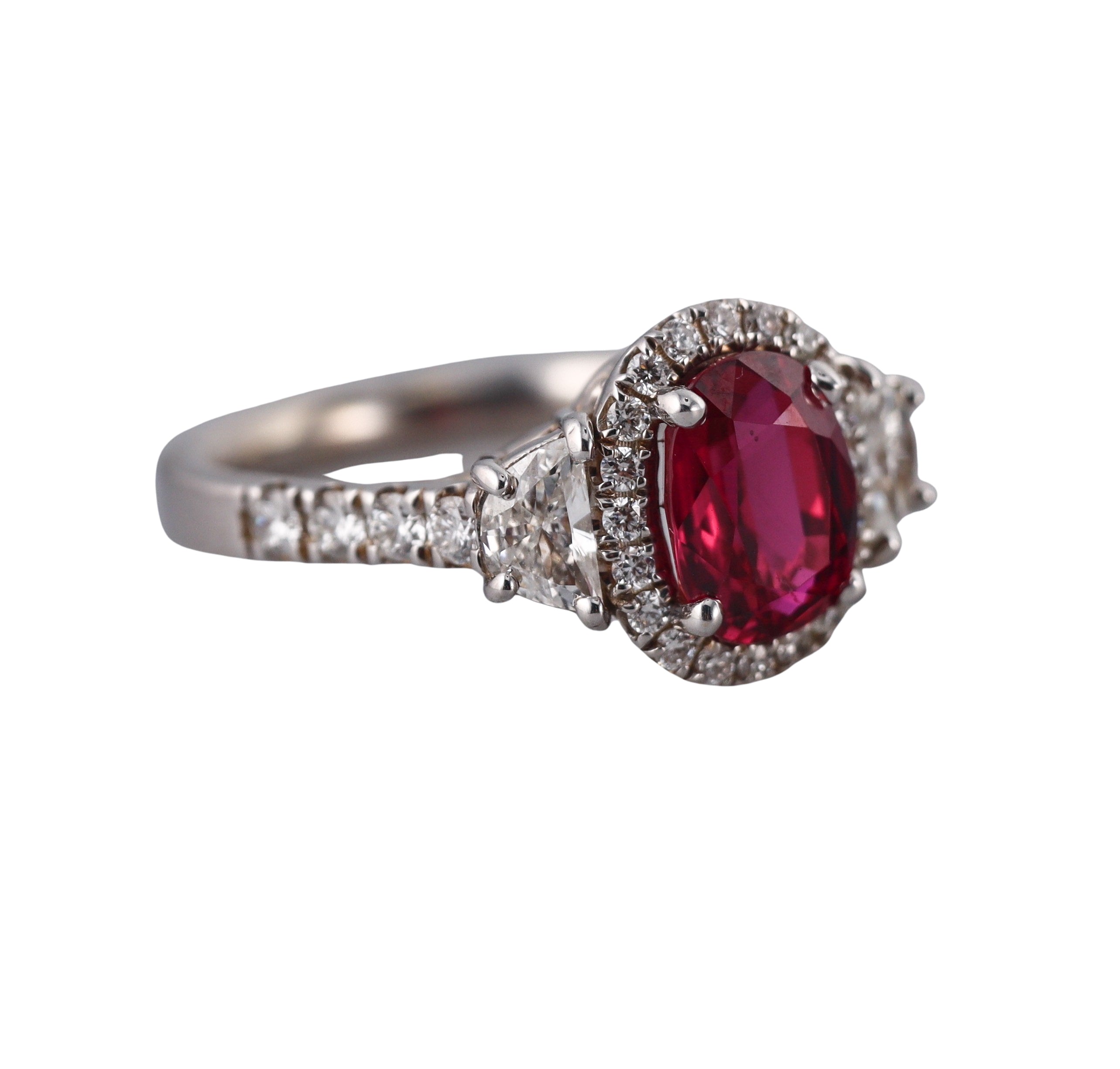 2.04ct Ruby Diamond Gold Ring