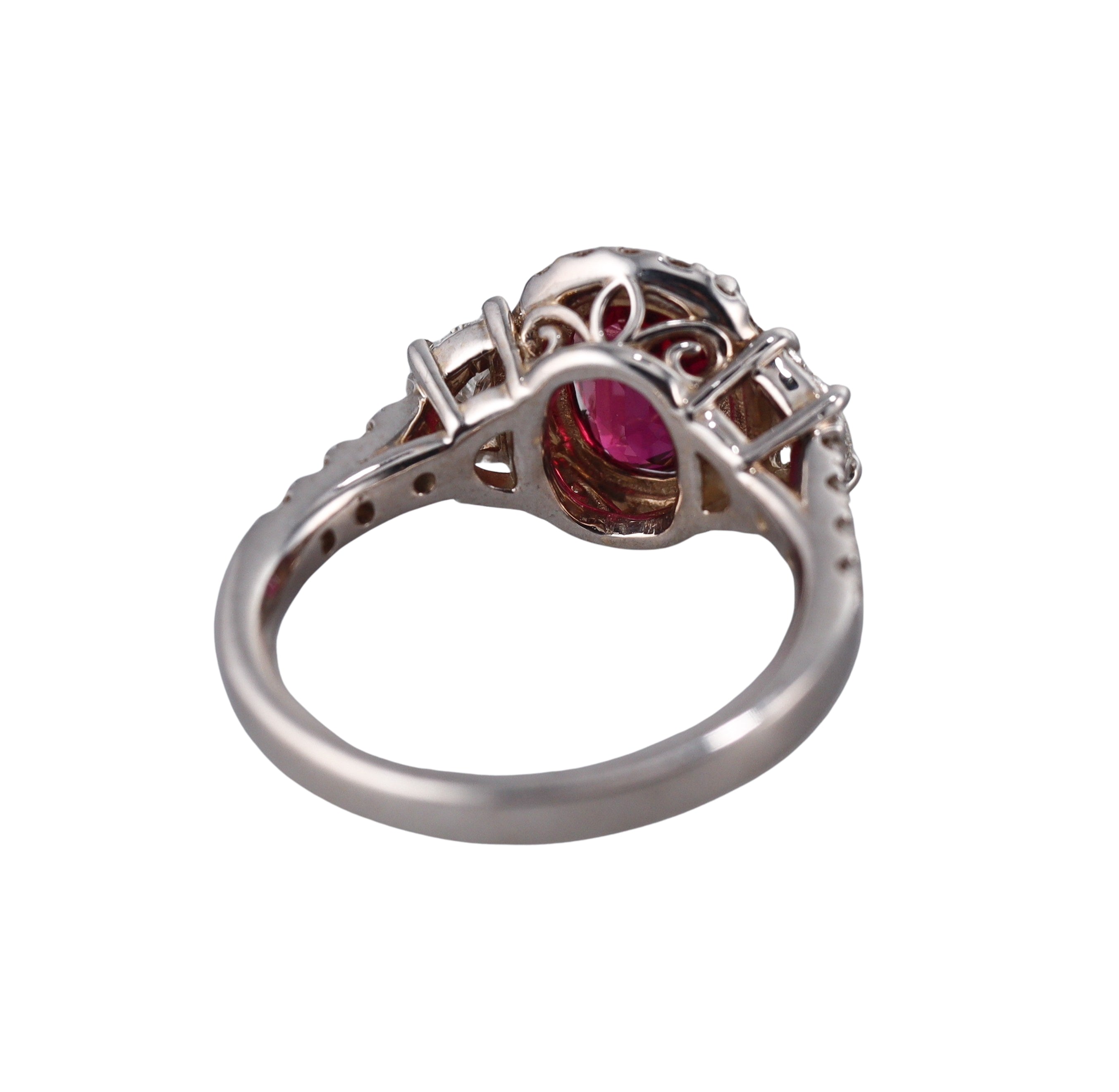 2.04ct Ruby Diamond Gold Ring