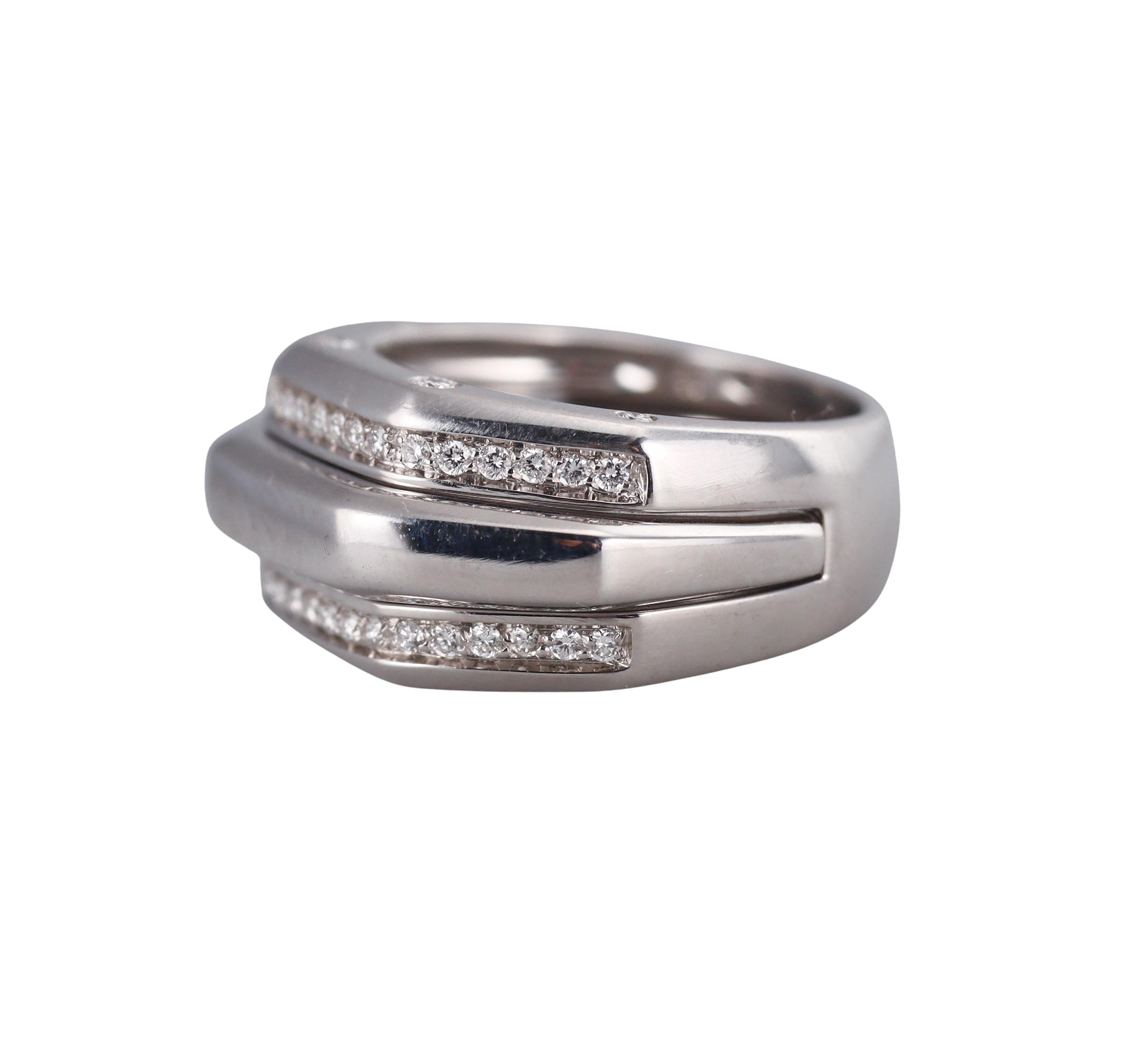 Audemars Piguet Diamond Gold Puzzle Ring