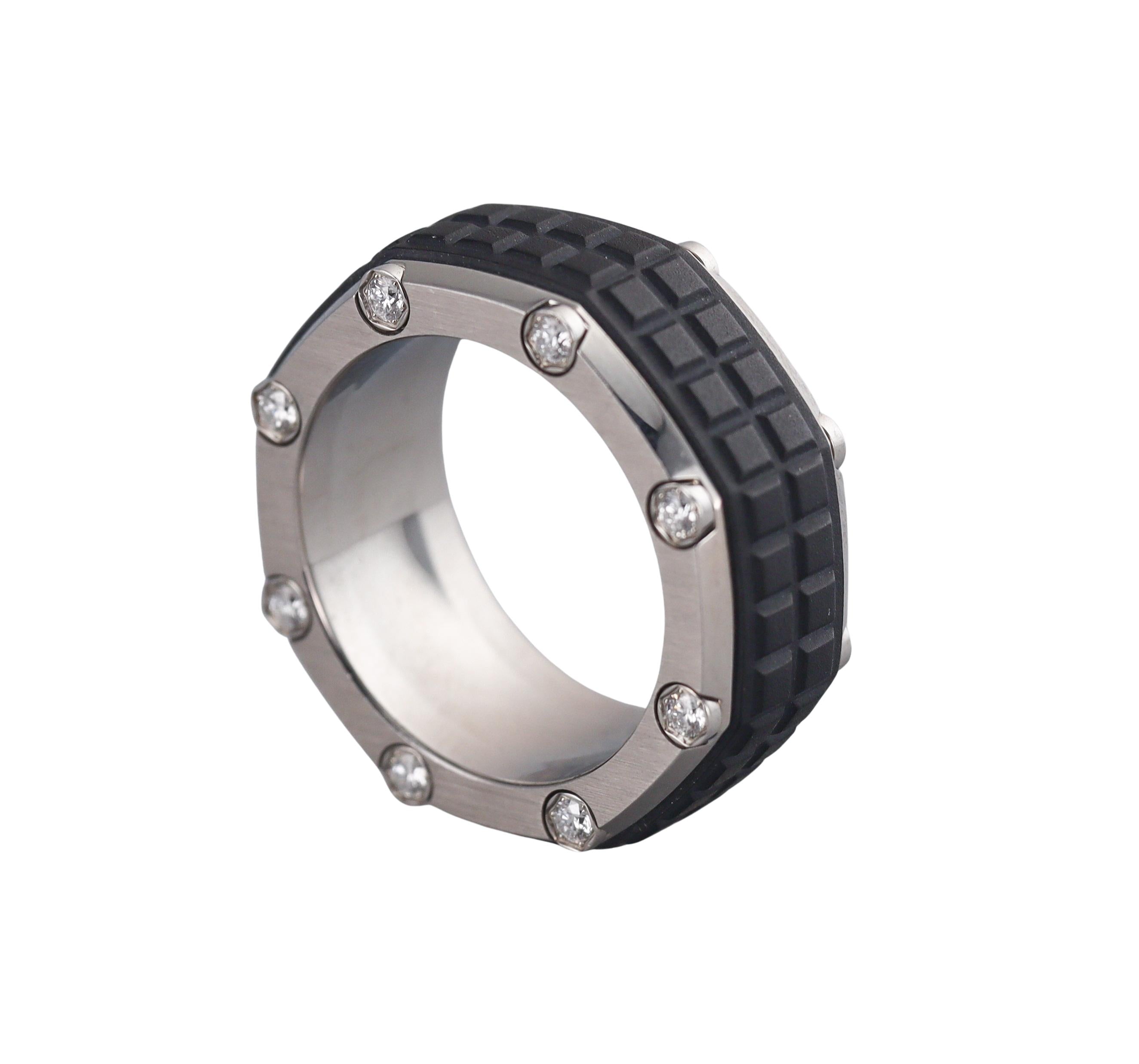 Audemars Piguet Royal Oak Offshore Diamond Rubber Titanium Ring