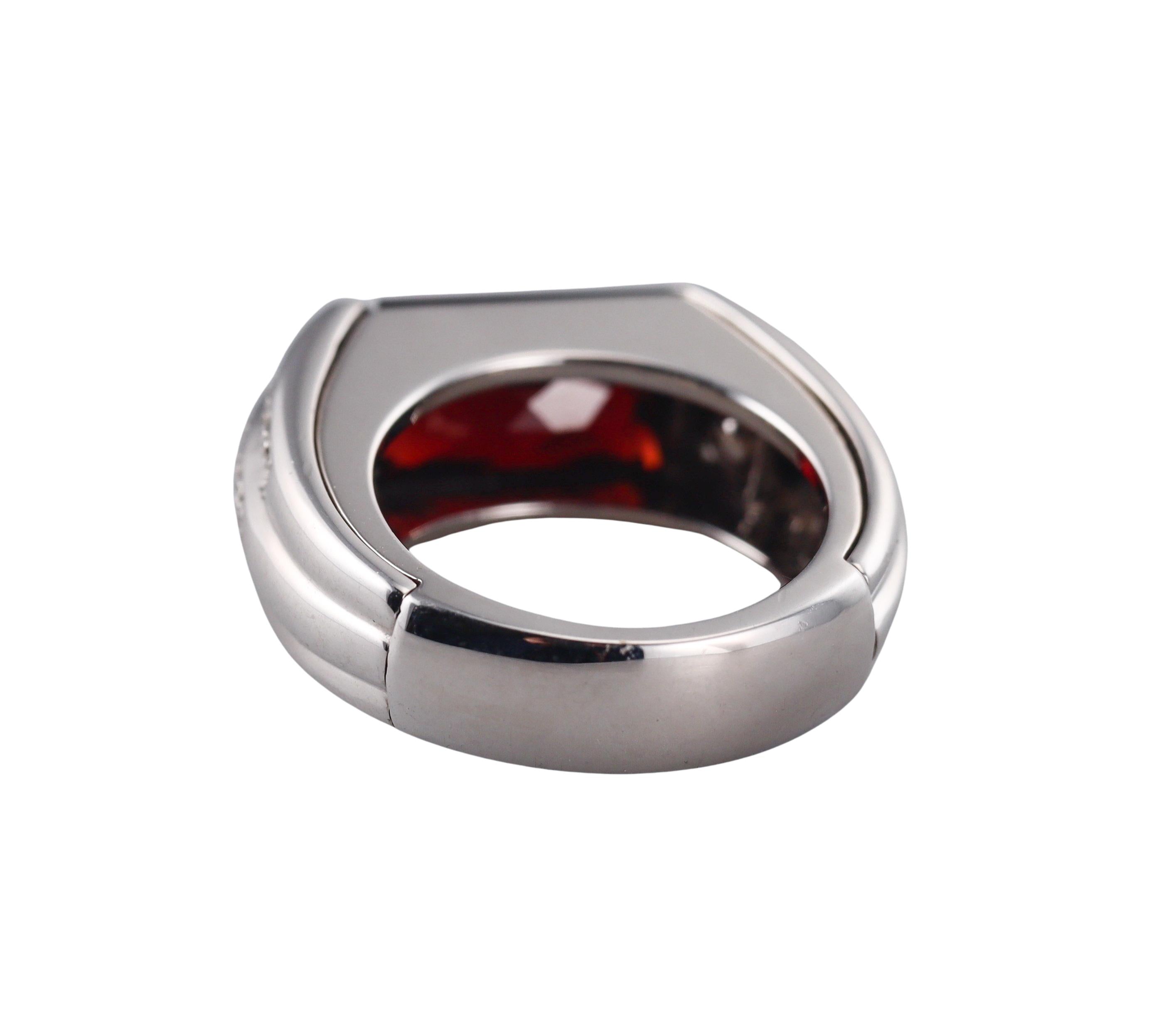 Audemars Piguet Promesse Garnet Diamond Gold Ring