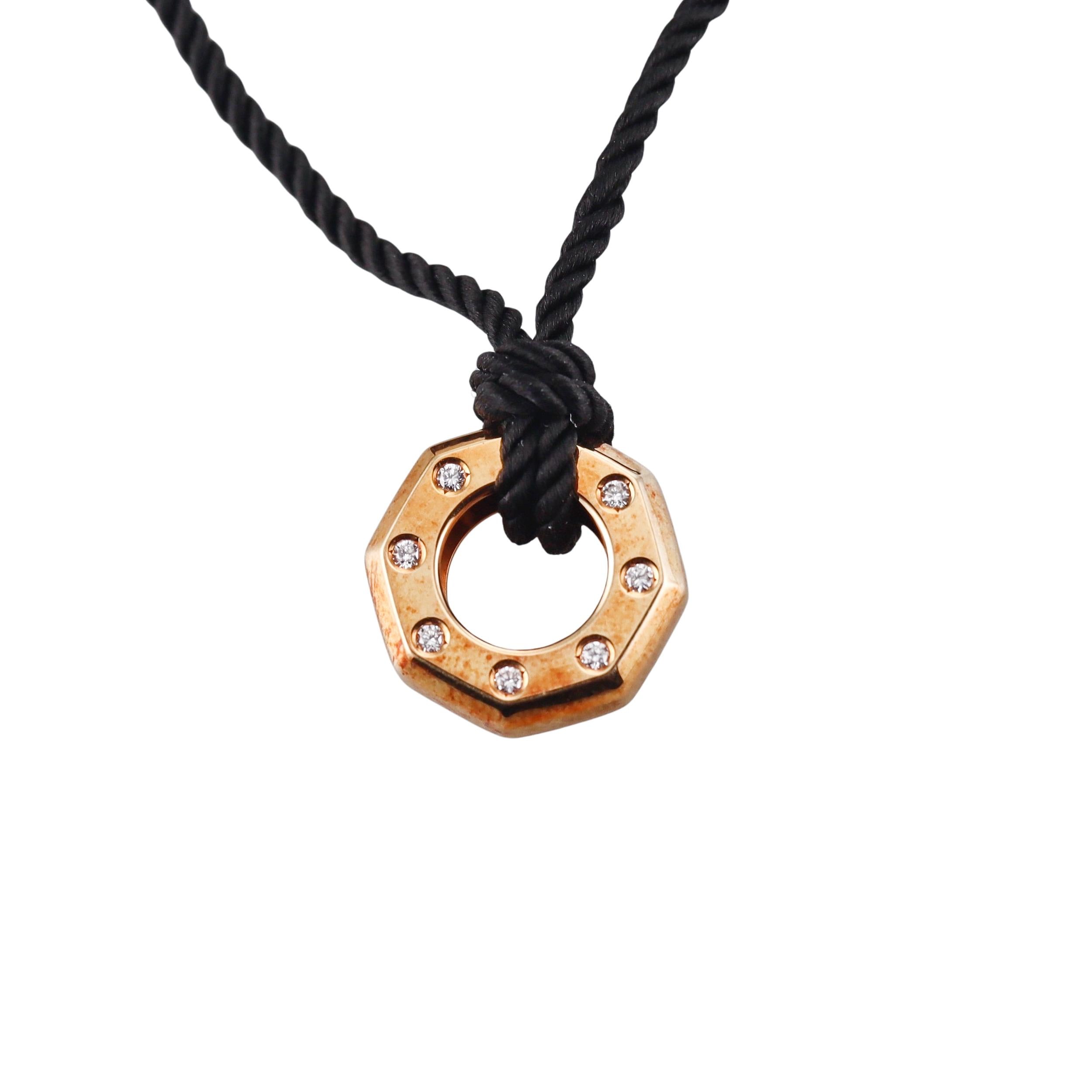 Audemars Piguet Royal Oak Diamond Gold Small Pendant Necklace