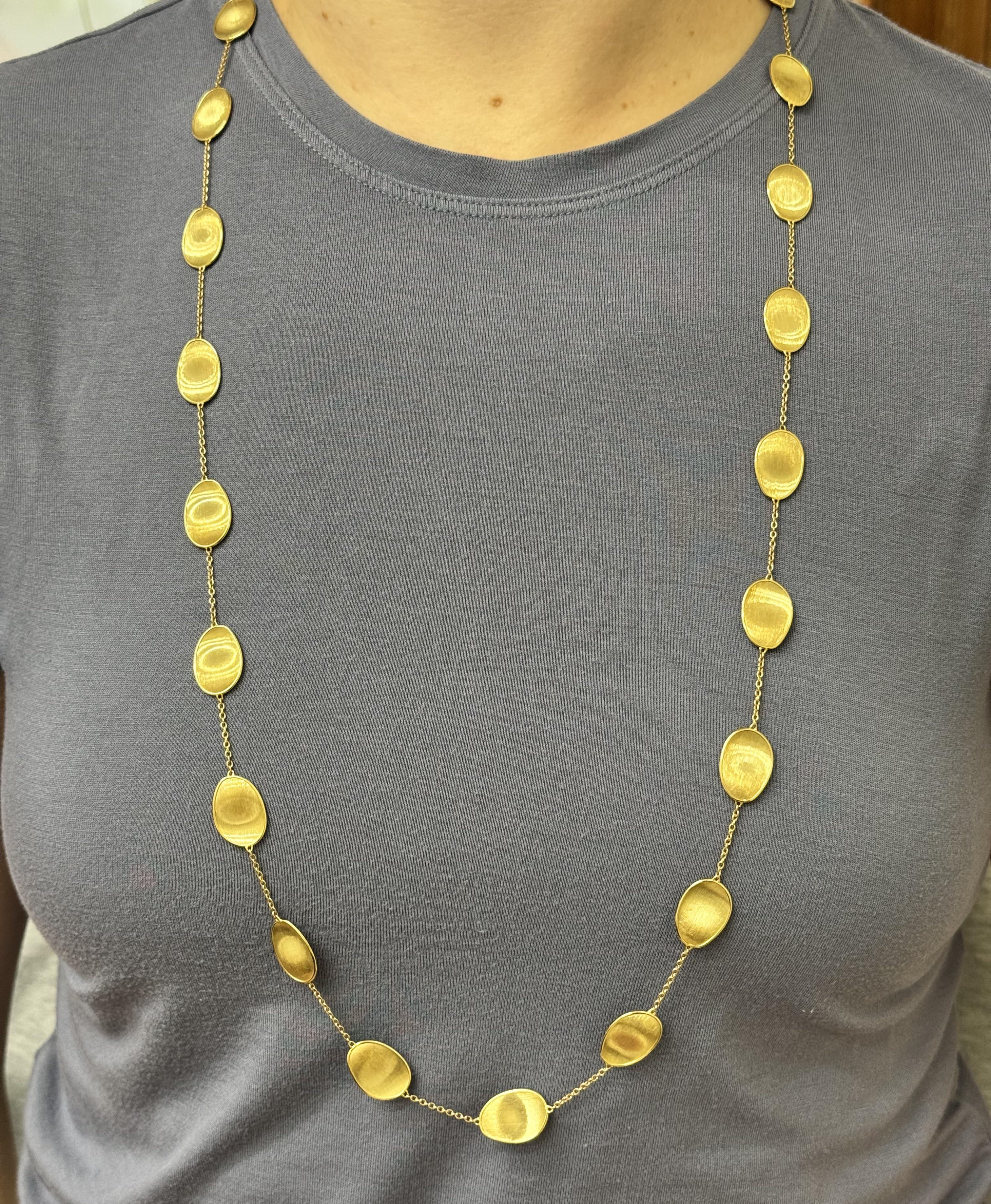 Marco Bicego Lunaria Gold Long Necklace