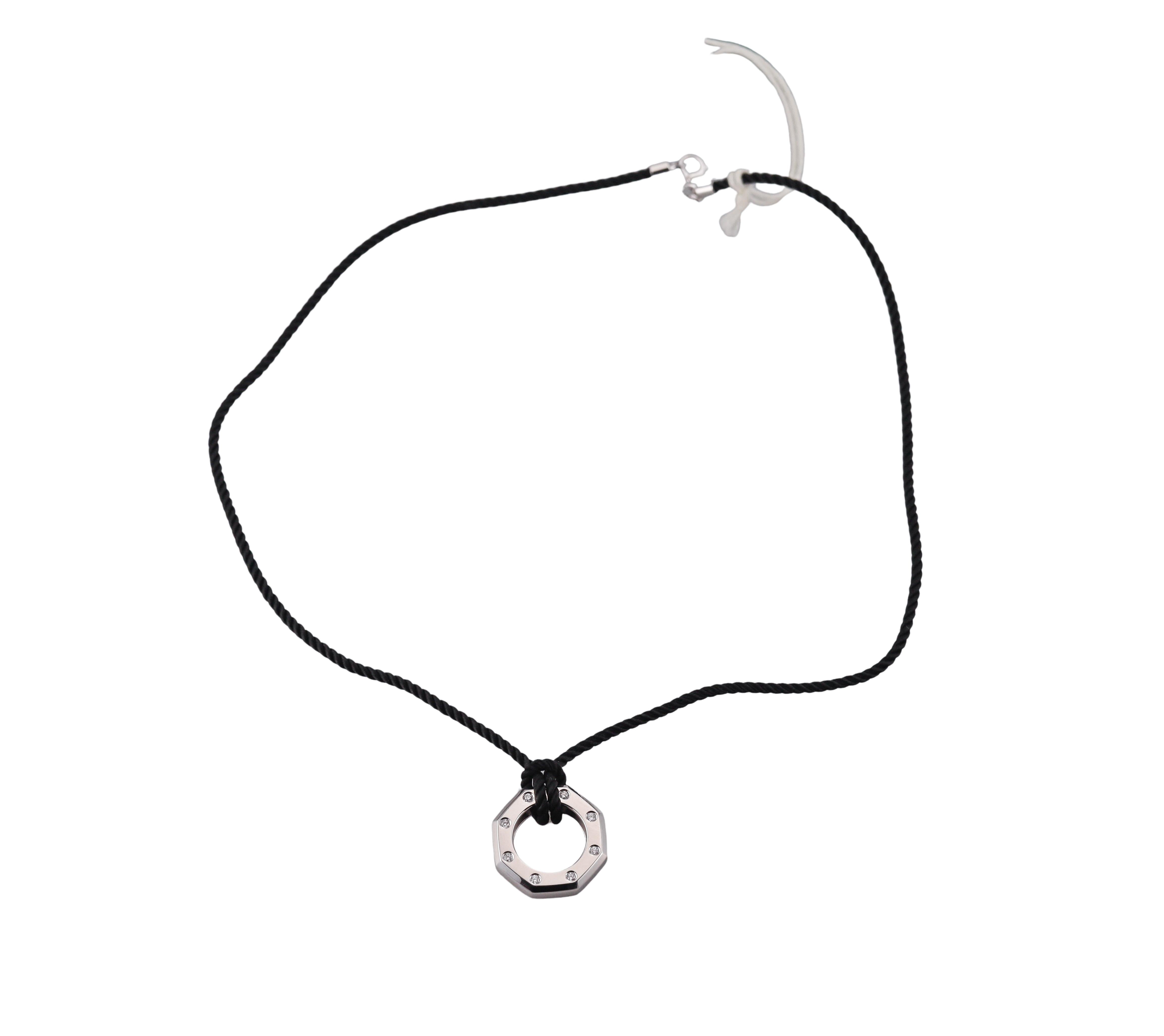 Audemars Piguet Royal Oak Diamond Gold Pendant Necklace