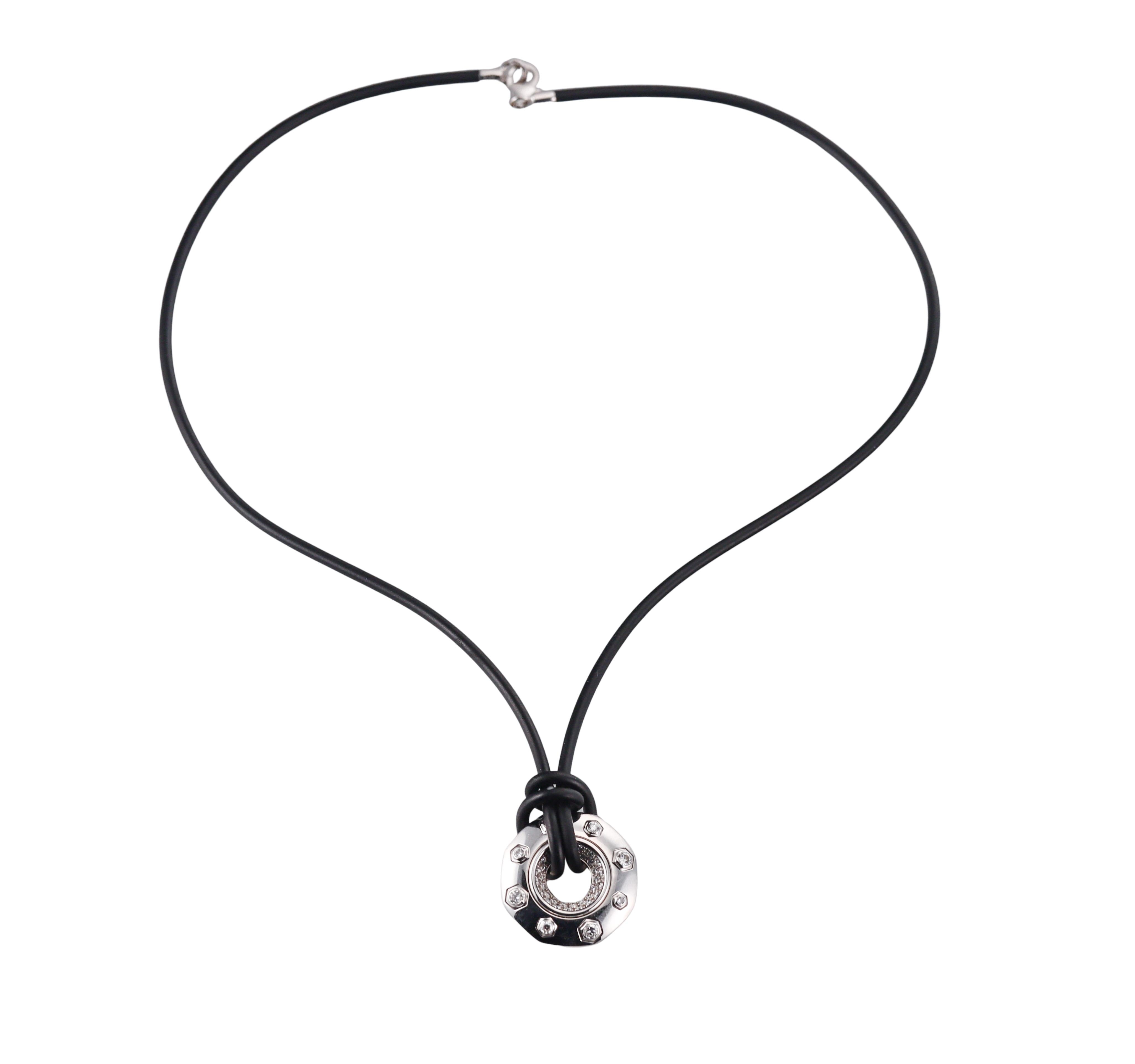 Audemars Piguet Lady Royal Oak Diamond Gold Pendant Necklace