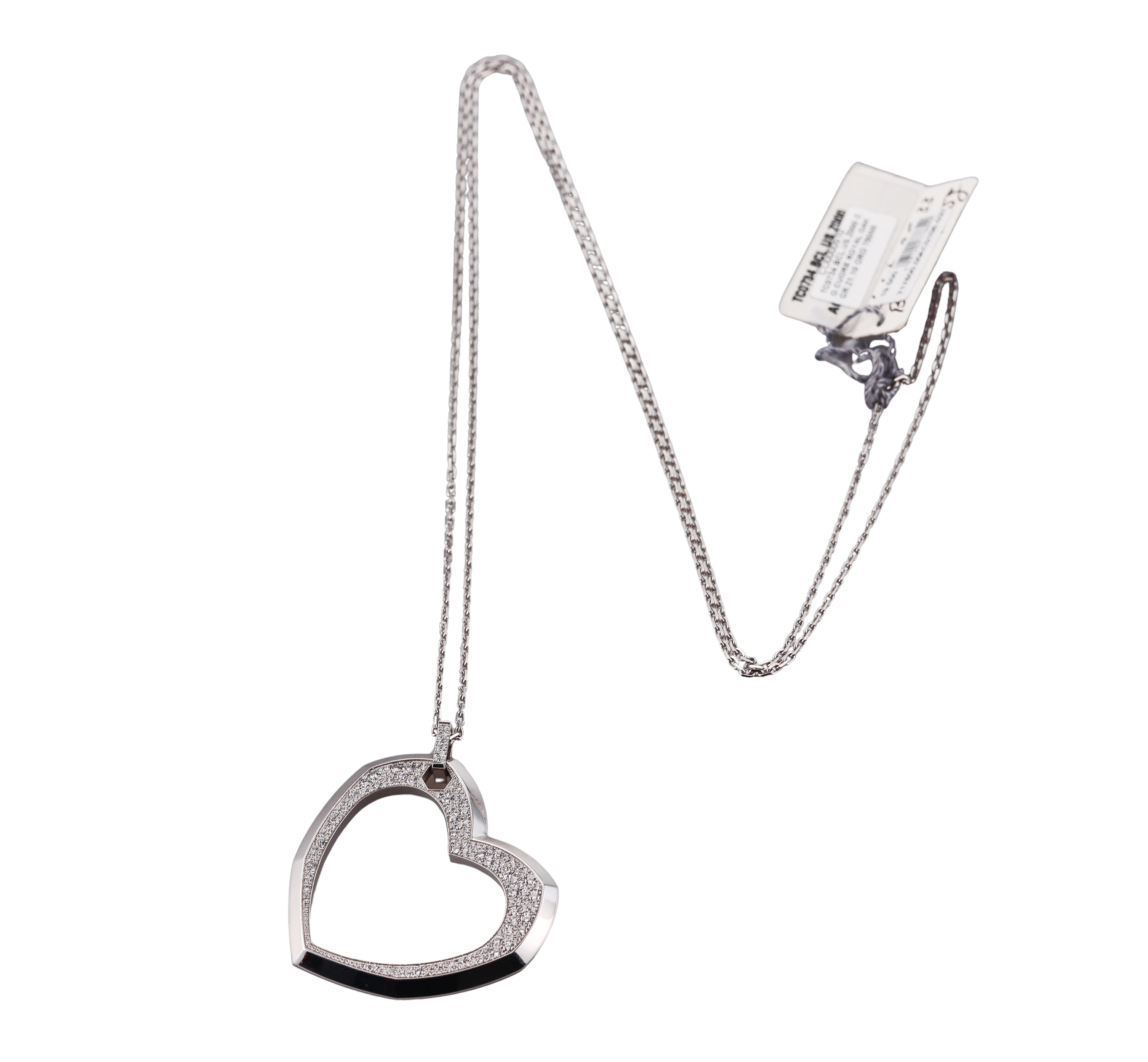 Audemars Piguet Royal Oak Heart Diamond Gold Pendant Necklace