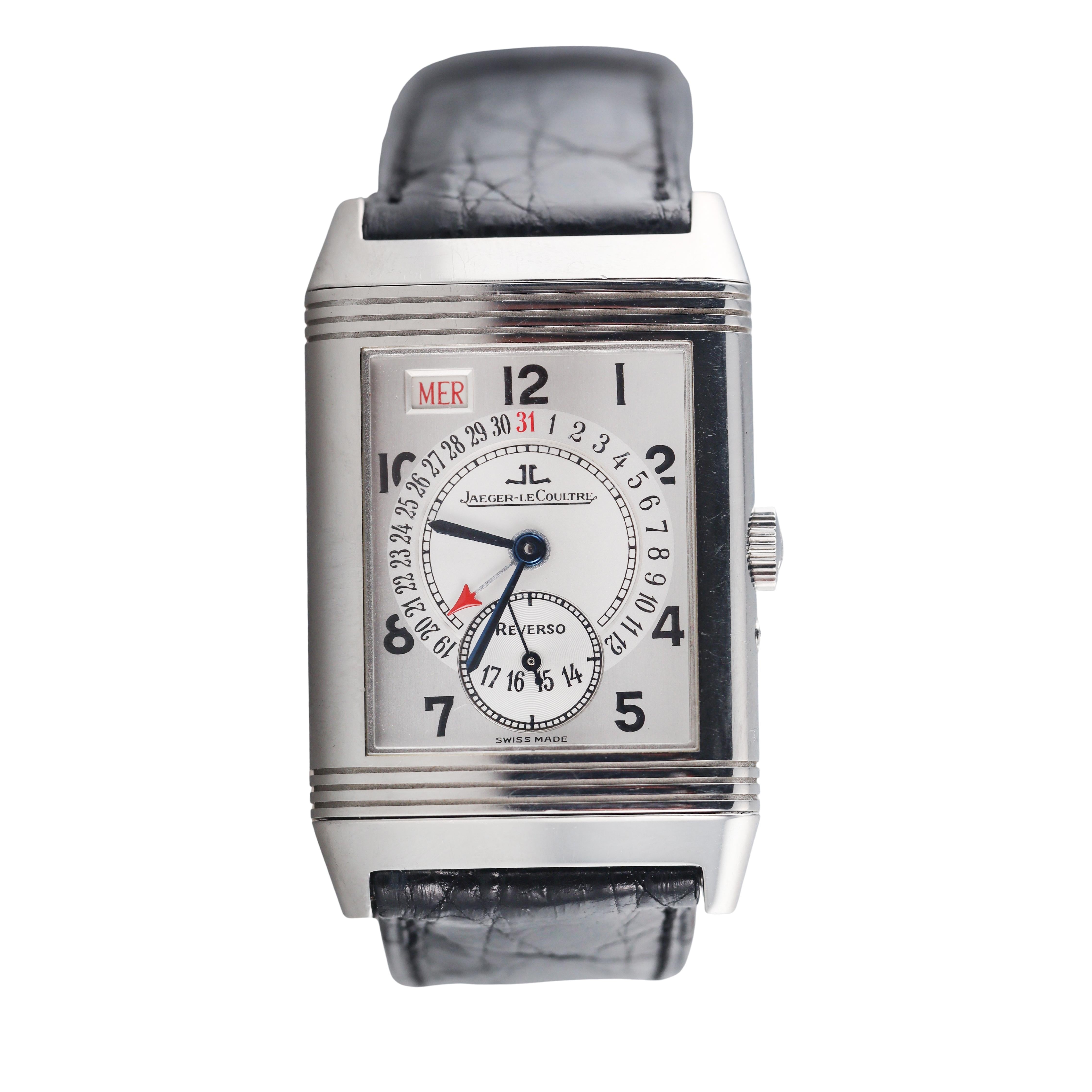 Jaeger LeCoultre Reverso Grande Taile Calendar Watch 270.8.36