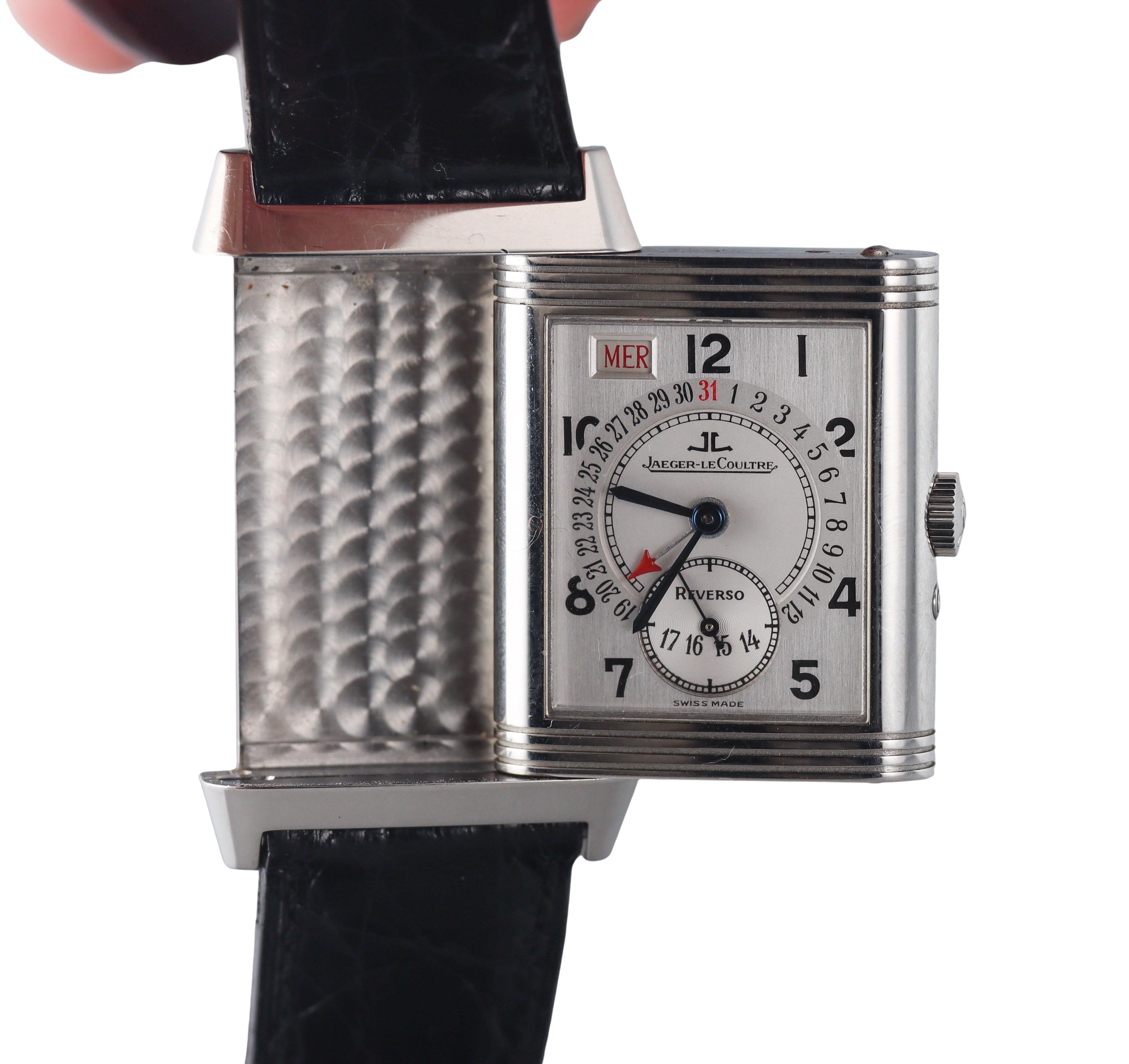 Jaeger LeCoultre Reverso Grande Taile Calendar Watch 270.8.36