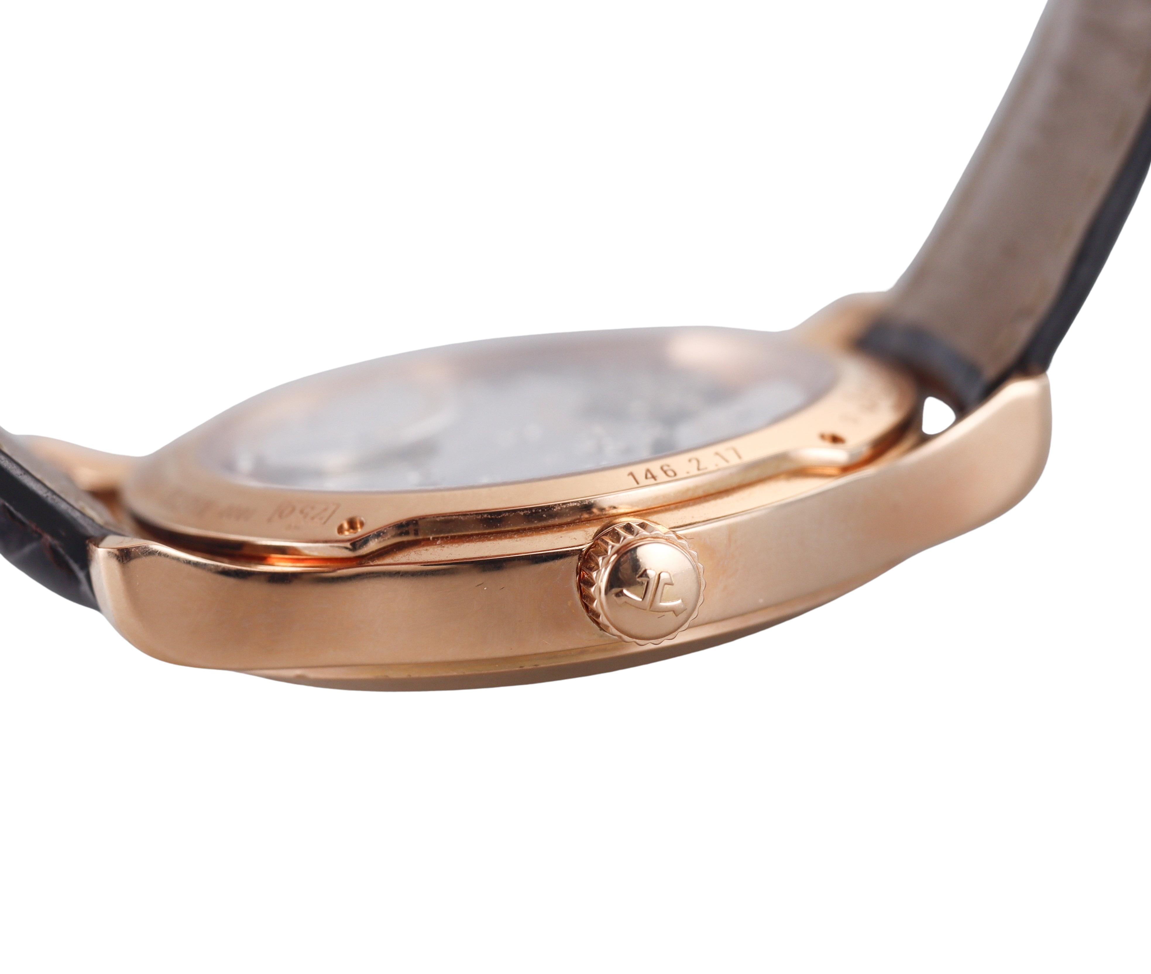 Jaeger LeCoultre Rose Gold Master Compressor Eight Days Automatic Watch Q1602420