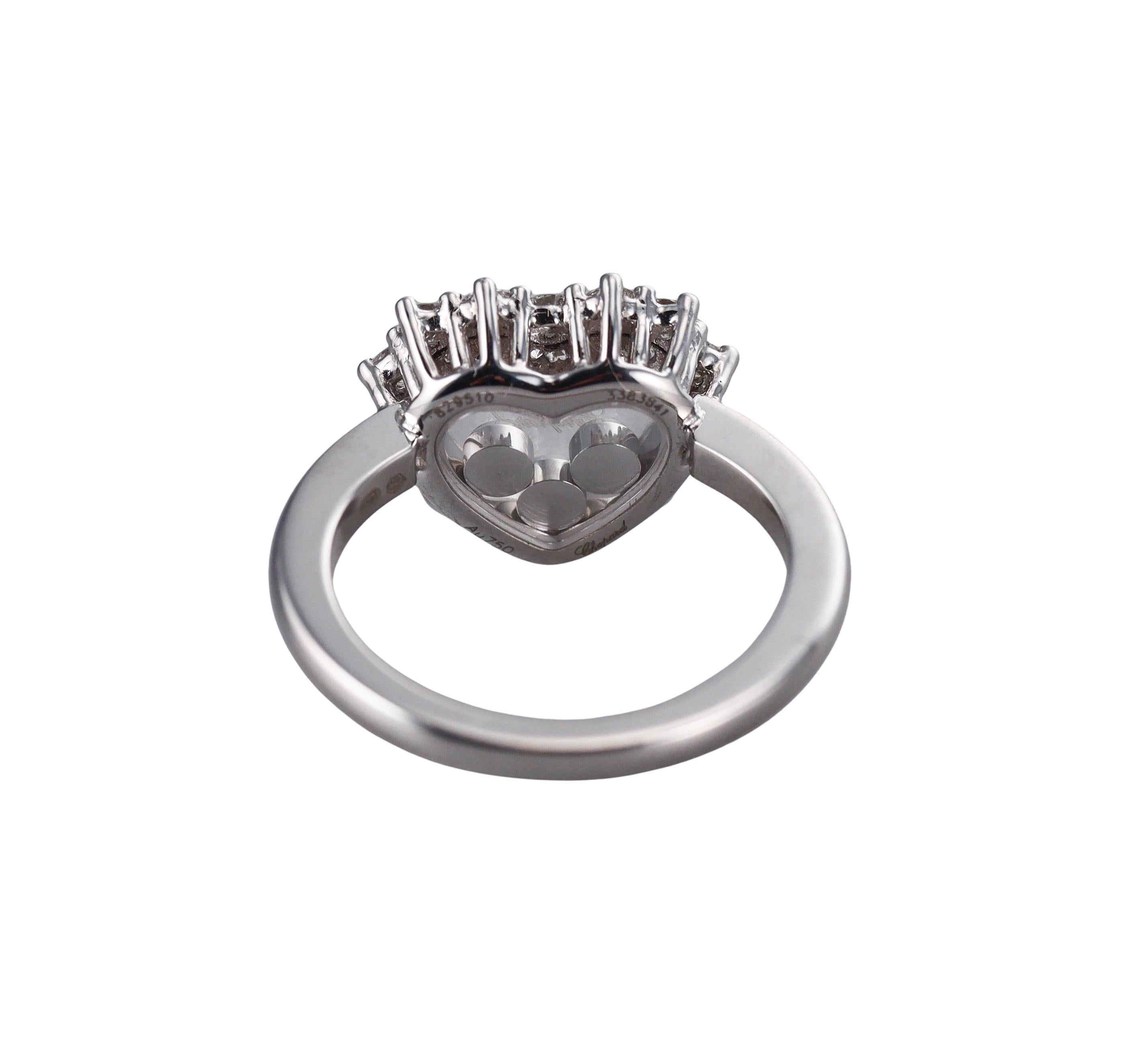 Chopard Happy Hearts Diamond Gold Ring 829510-1010