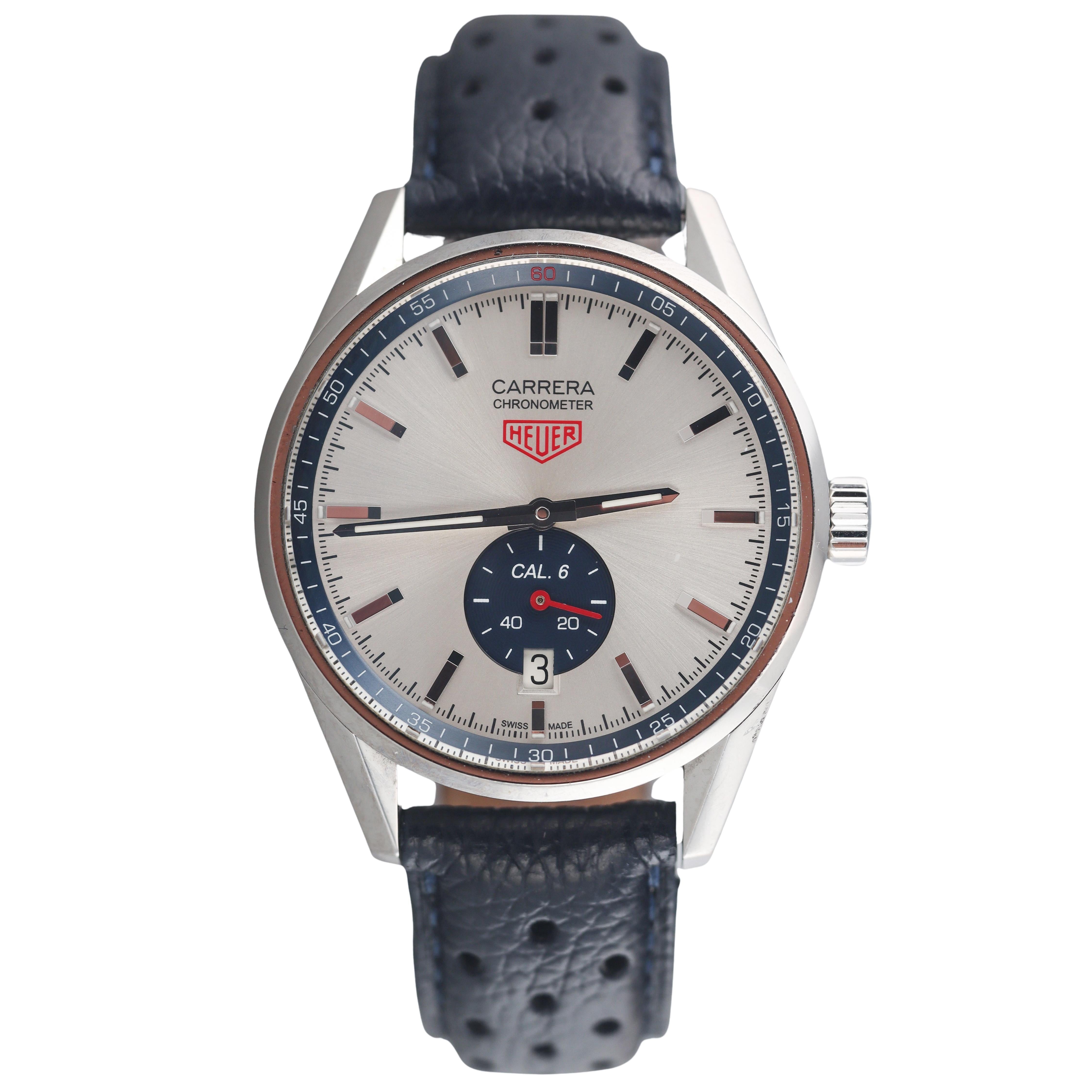 Tag Heuer Carrera Calibre 6 Automatic Steel Watch WV5111
