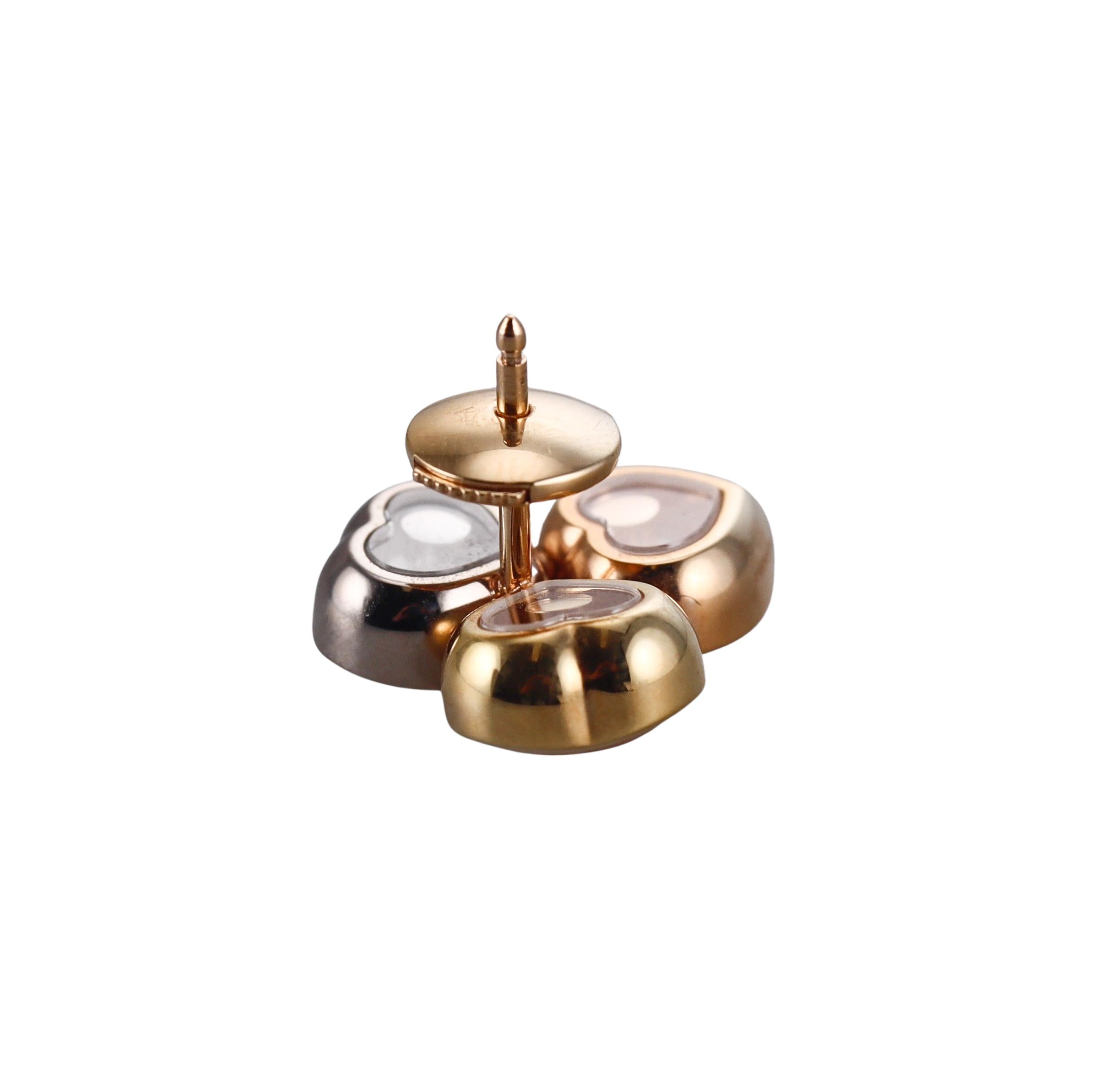 Chopard Happy Hearts Gold Diamond Earrings 839390-9001