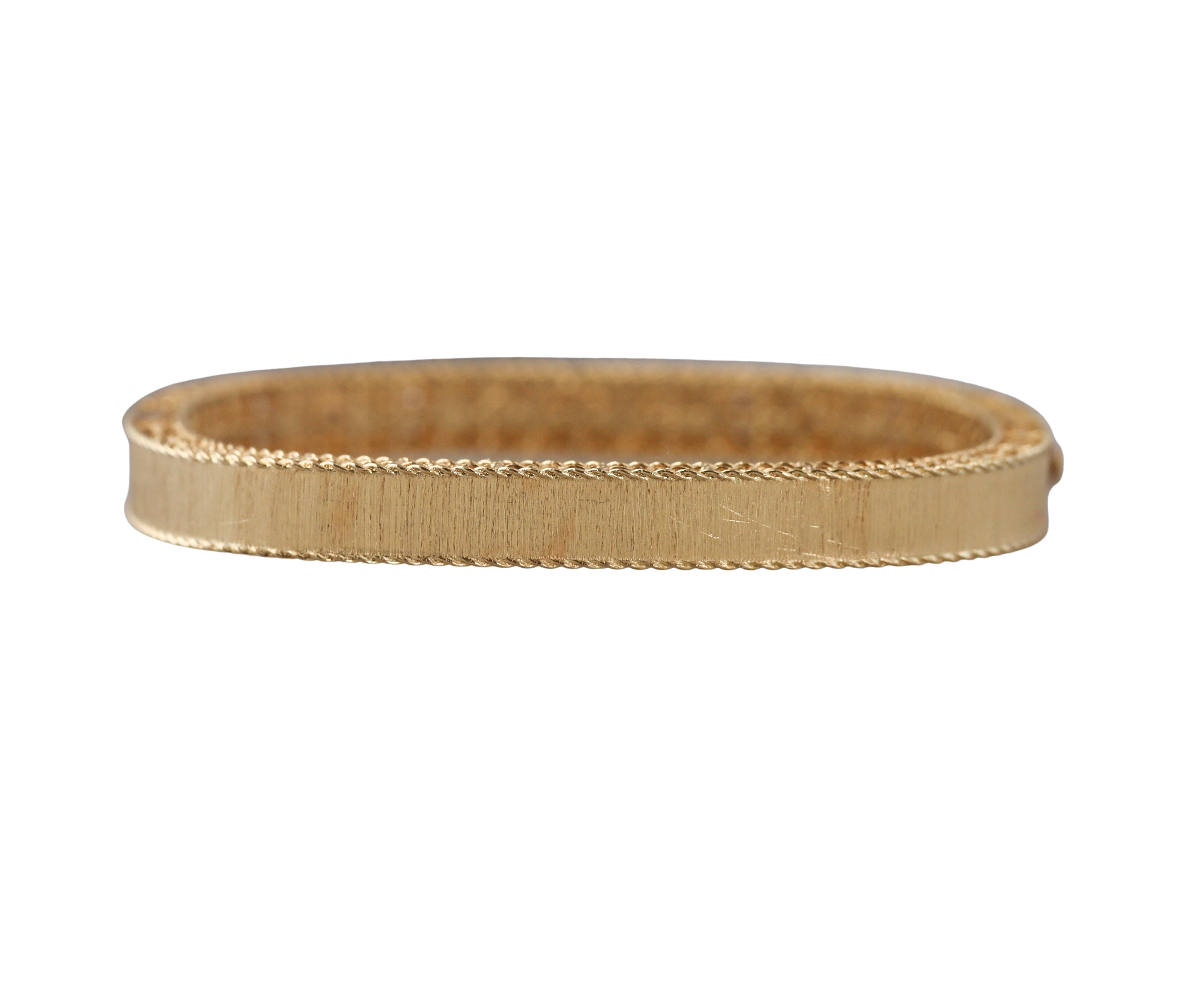 Roberto Coin Princess Diamond Yellow Gold Bracelet