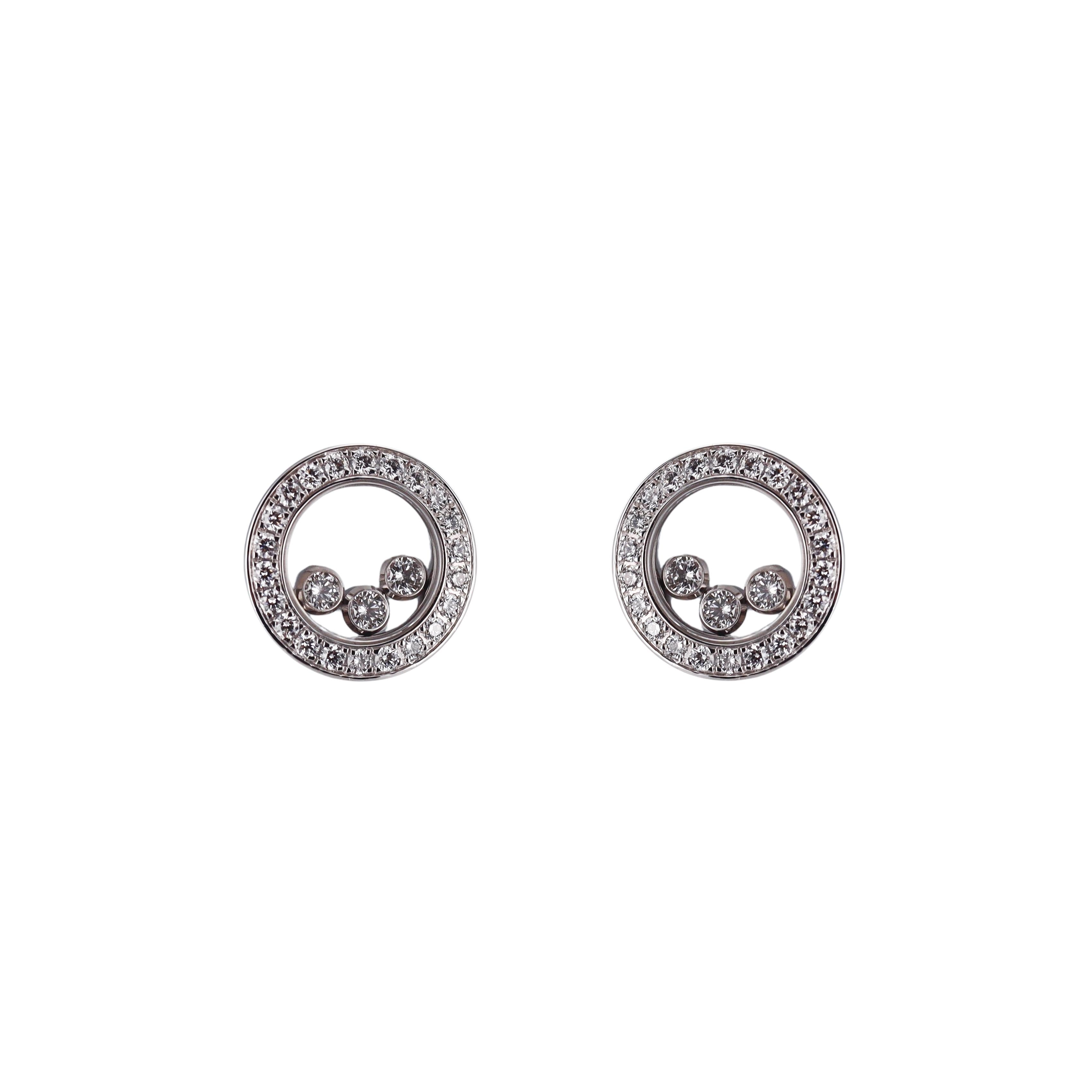 Chopard Happy Diamonds Gold Earrings 83A018-1201