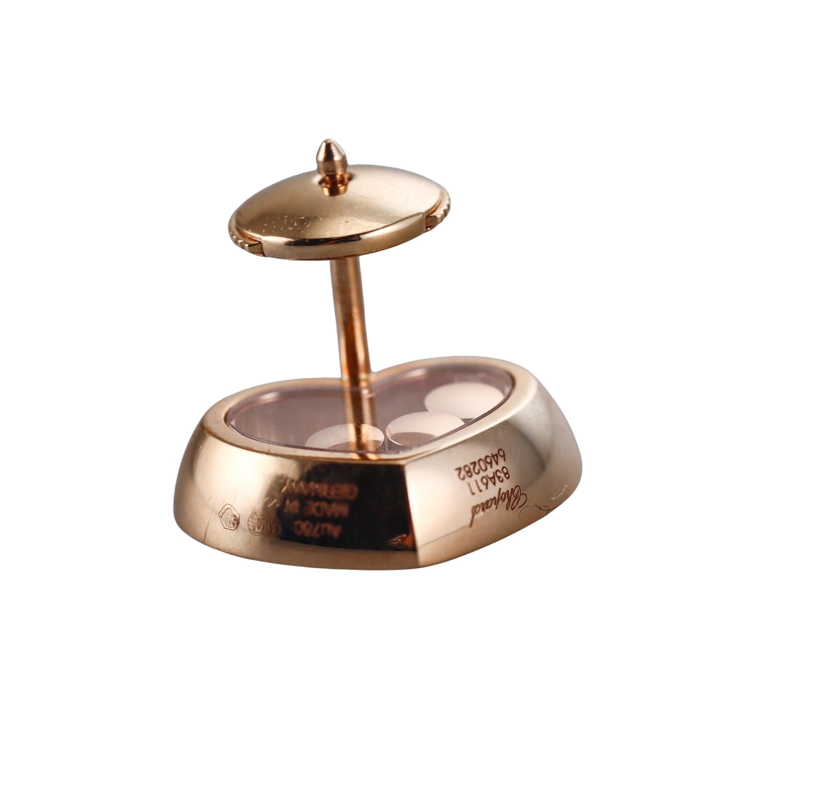 Chopard Happy Hearts Diamond Gold Earrings 83A611-5201