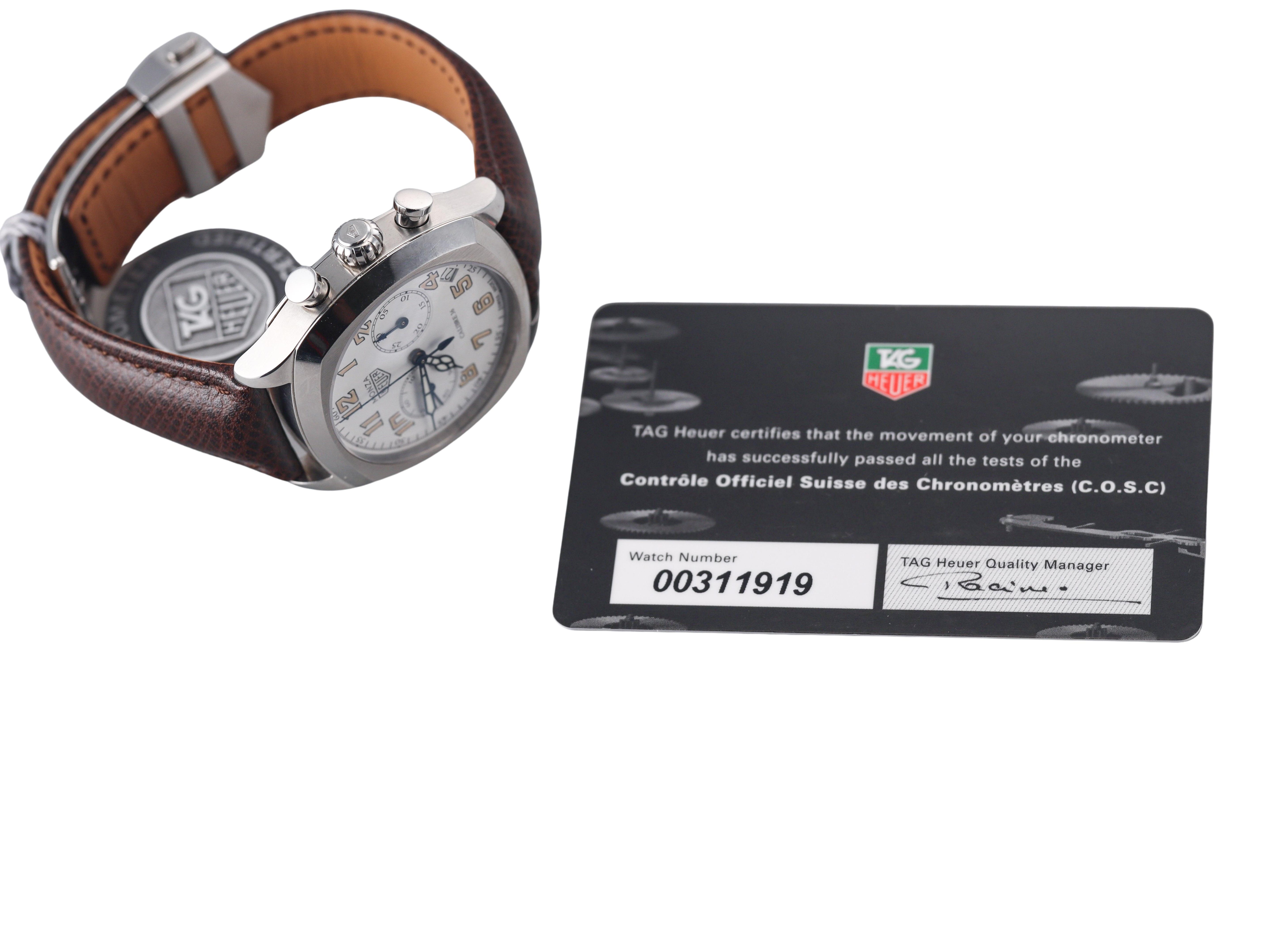 Tag Heuer Monza Calibre 36 Limited Edition Steel Watch CR5112
