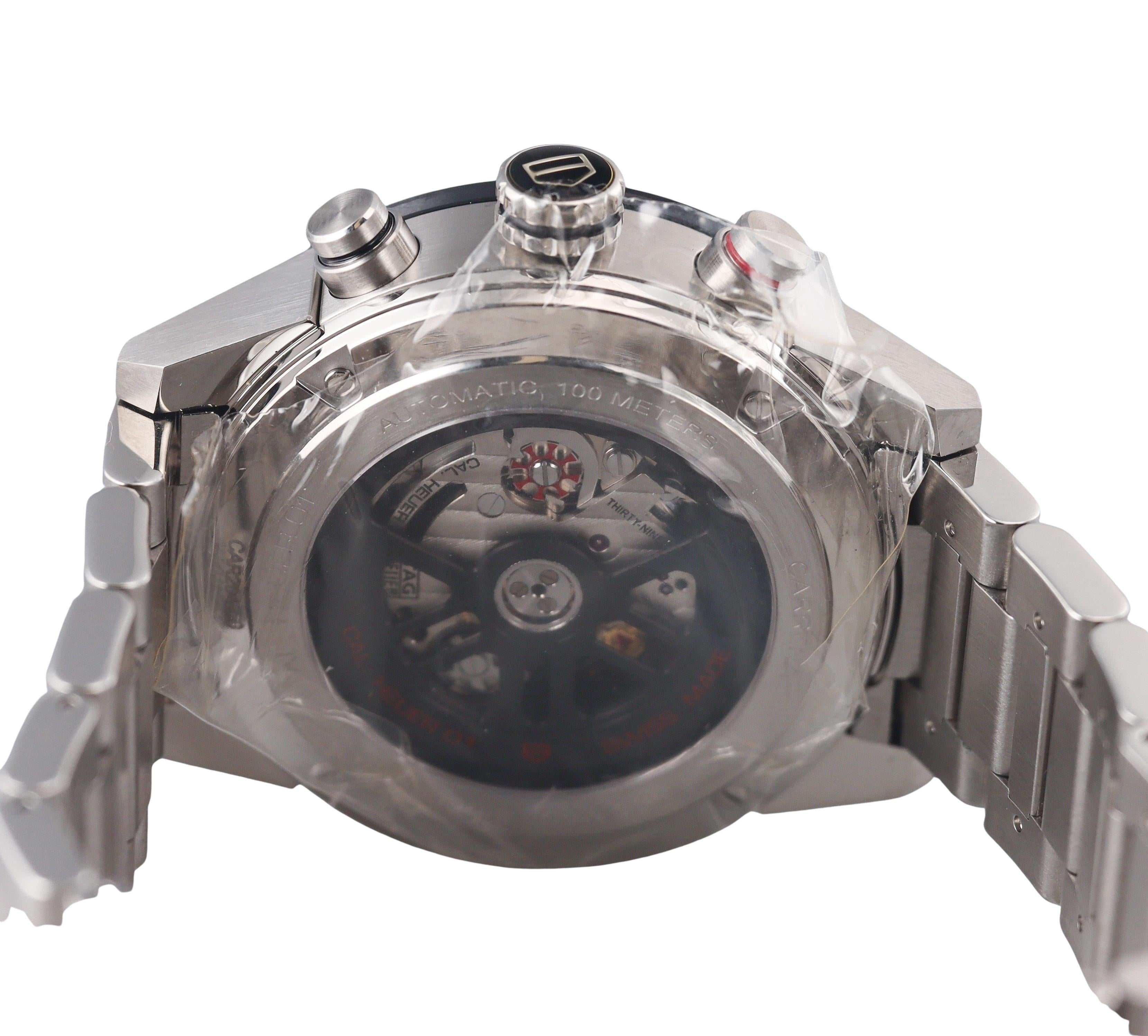 Tag Heuer Carrera Chronograph Automatic Steel Watch CAR201Z-0