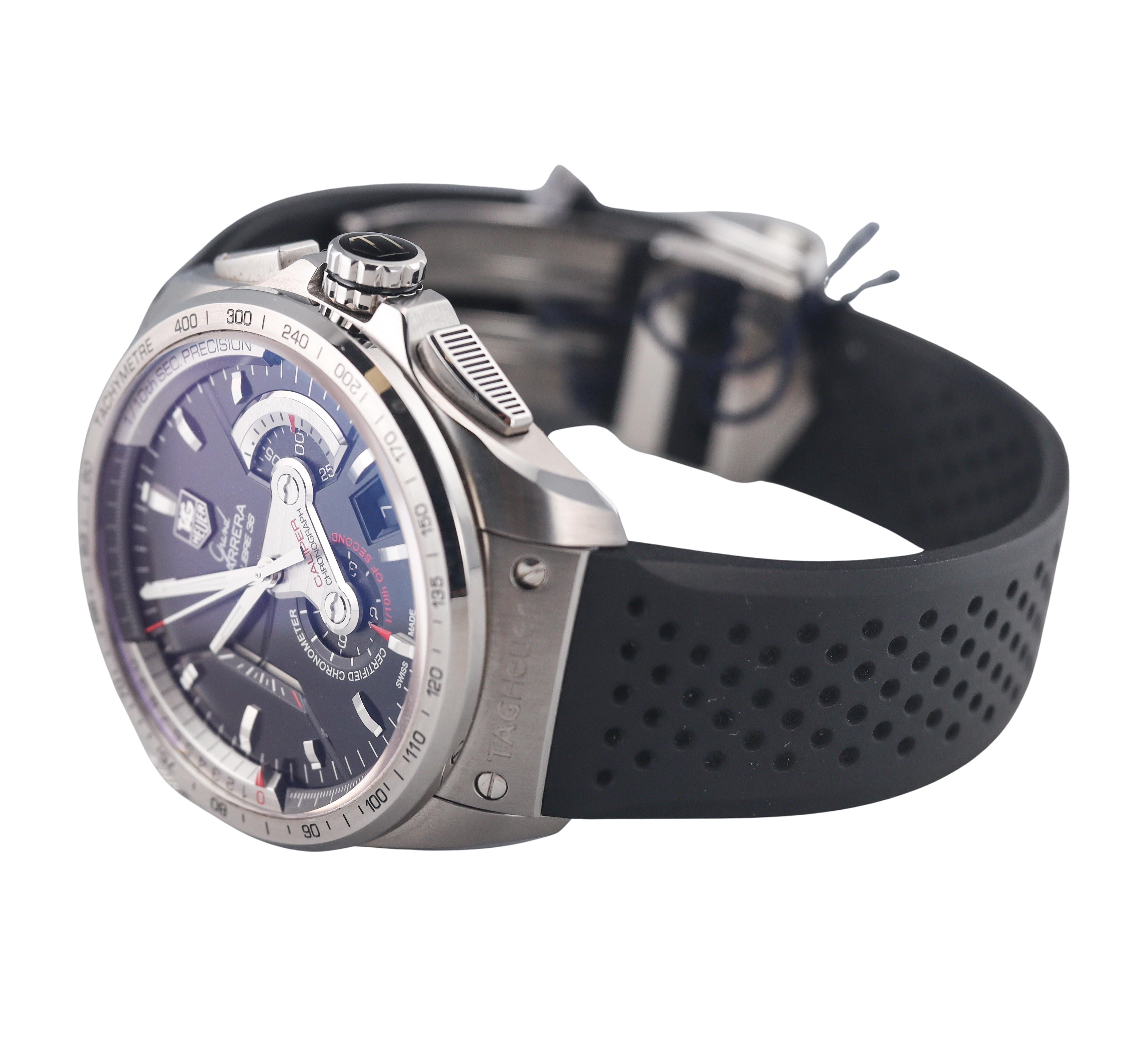 Tag Heuer Grand Carrera Calibre 36 Automatic Steel Watch CAV5115