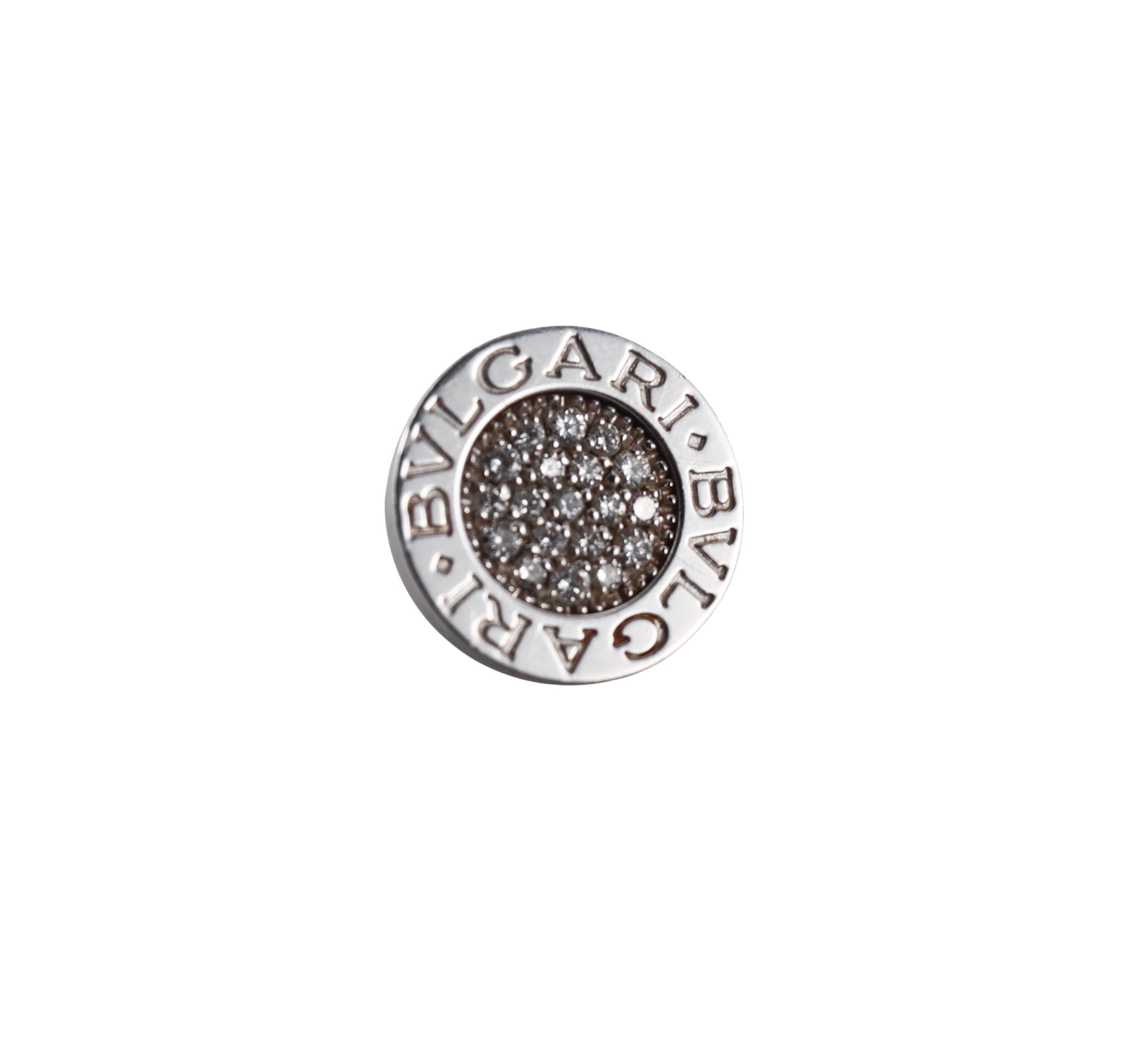 Bulgari Bvlgari Diamond Gold Stud Earrings